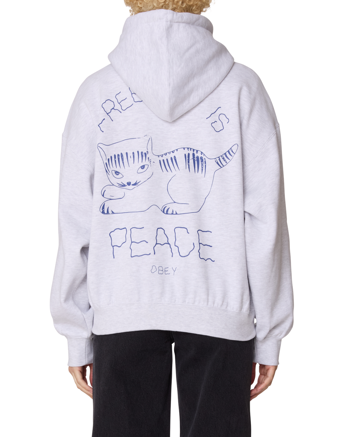 PEACE BAGGY ZIP HOOD