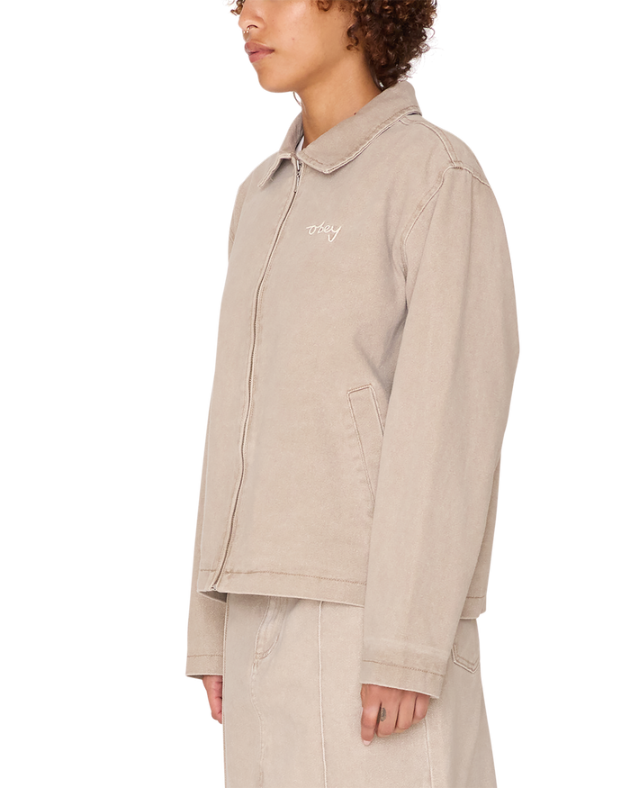 obey serene zip jacket fungi - alternate view