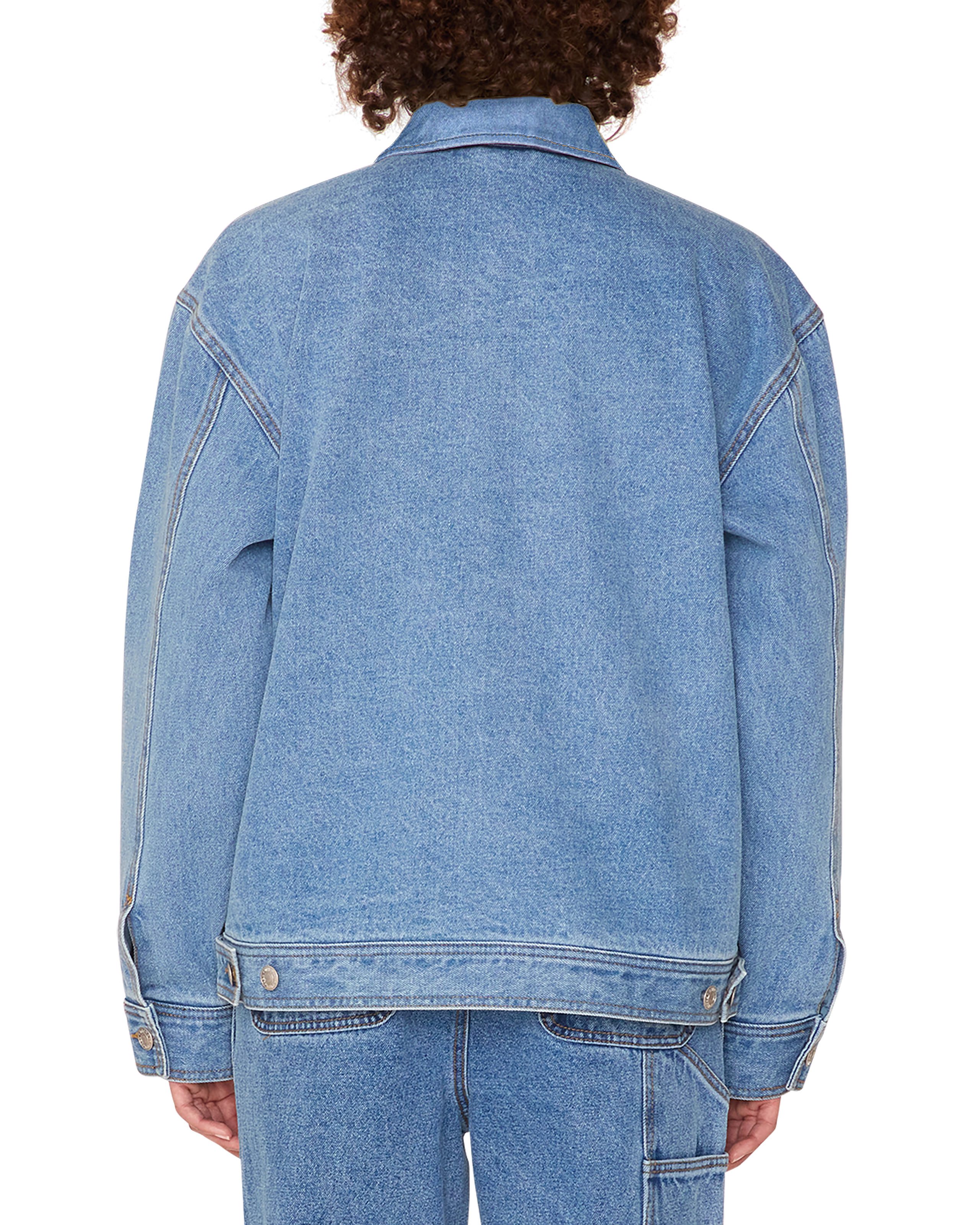 obey sybil jacket light indigo (zoomed)