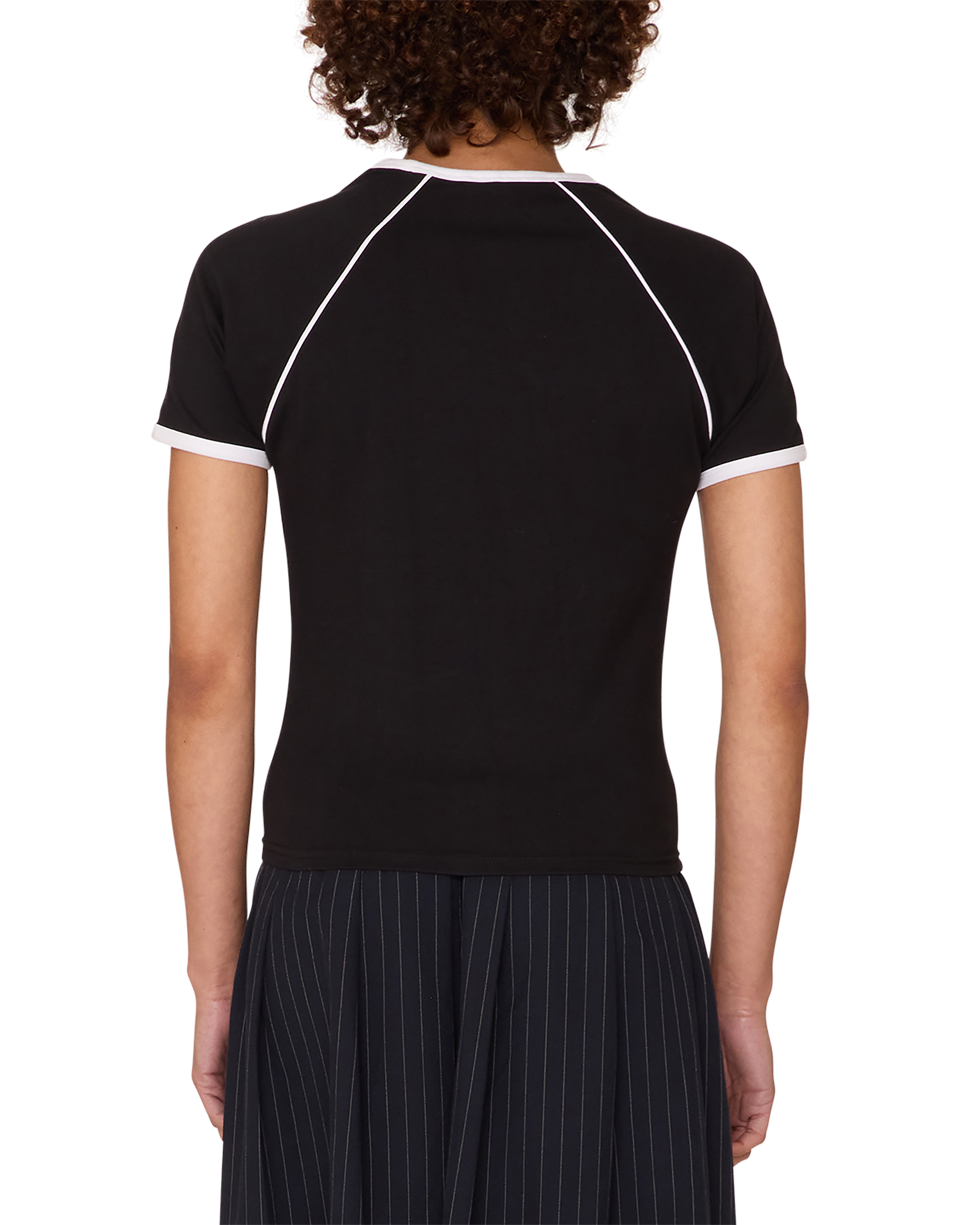 obey diversion raglan t shirt black (zoomed)