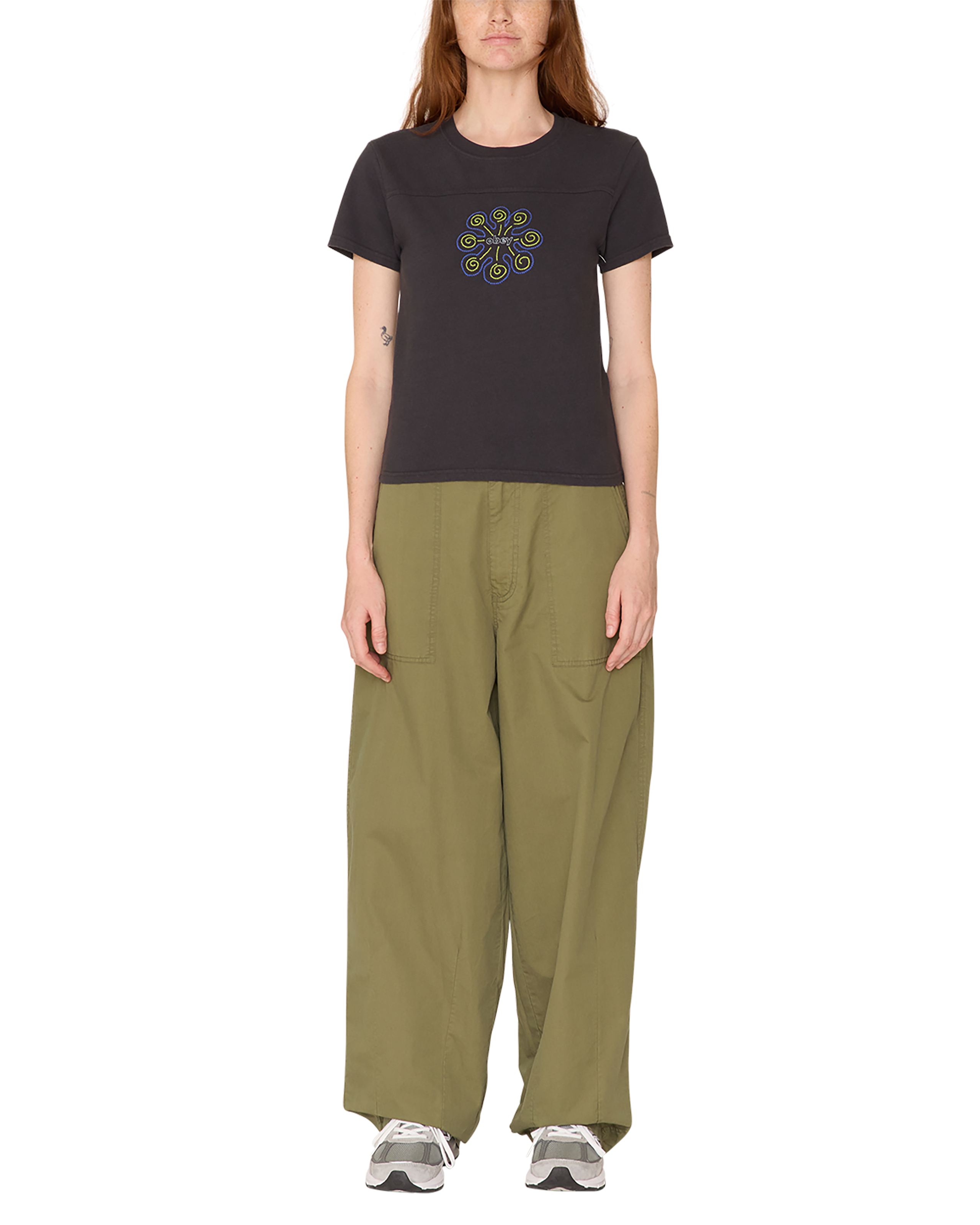 obey relax t shirt digital black (zoomed)