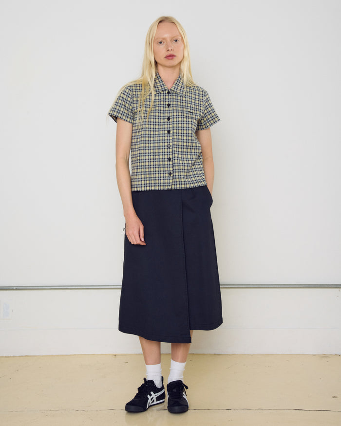 LILA MICRO CHECK POLO - alternate view