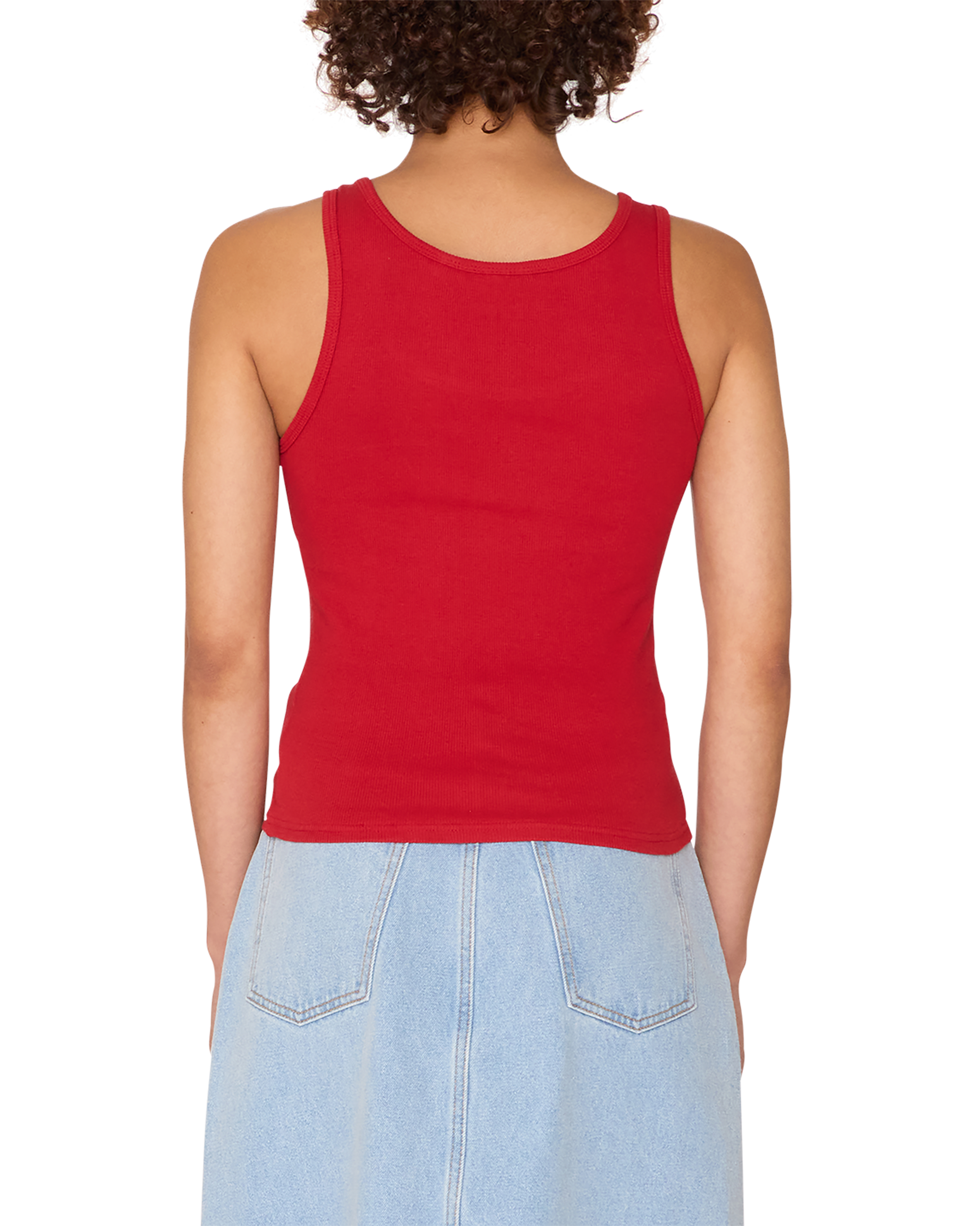 obey ribbon rib tank red (zoomed)