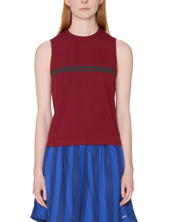 obey-freya-stripe-tank-red