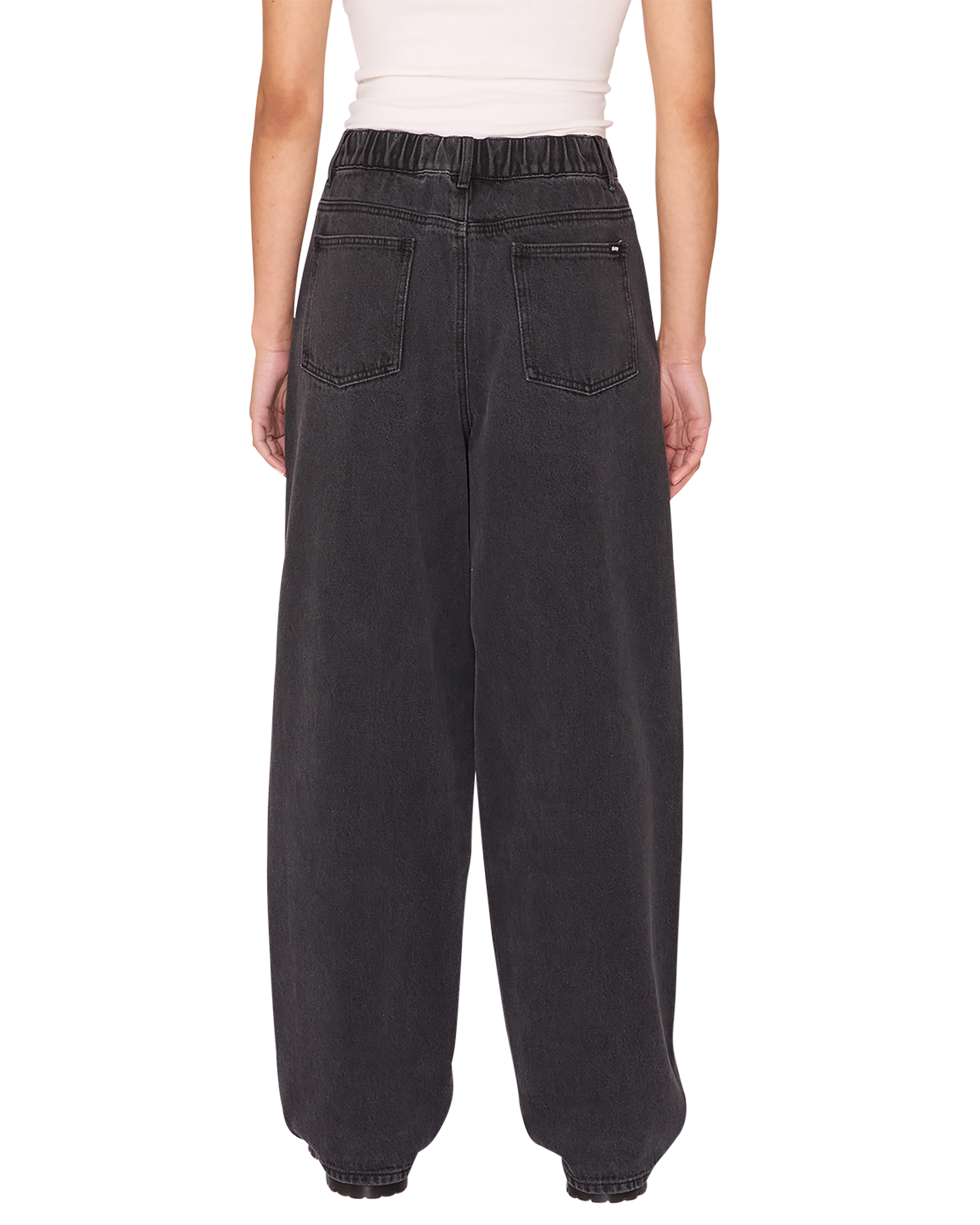 obey leah iii baggy denim black ash (zoomed)