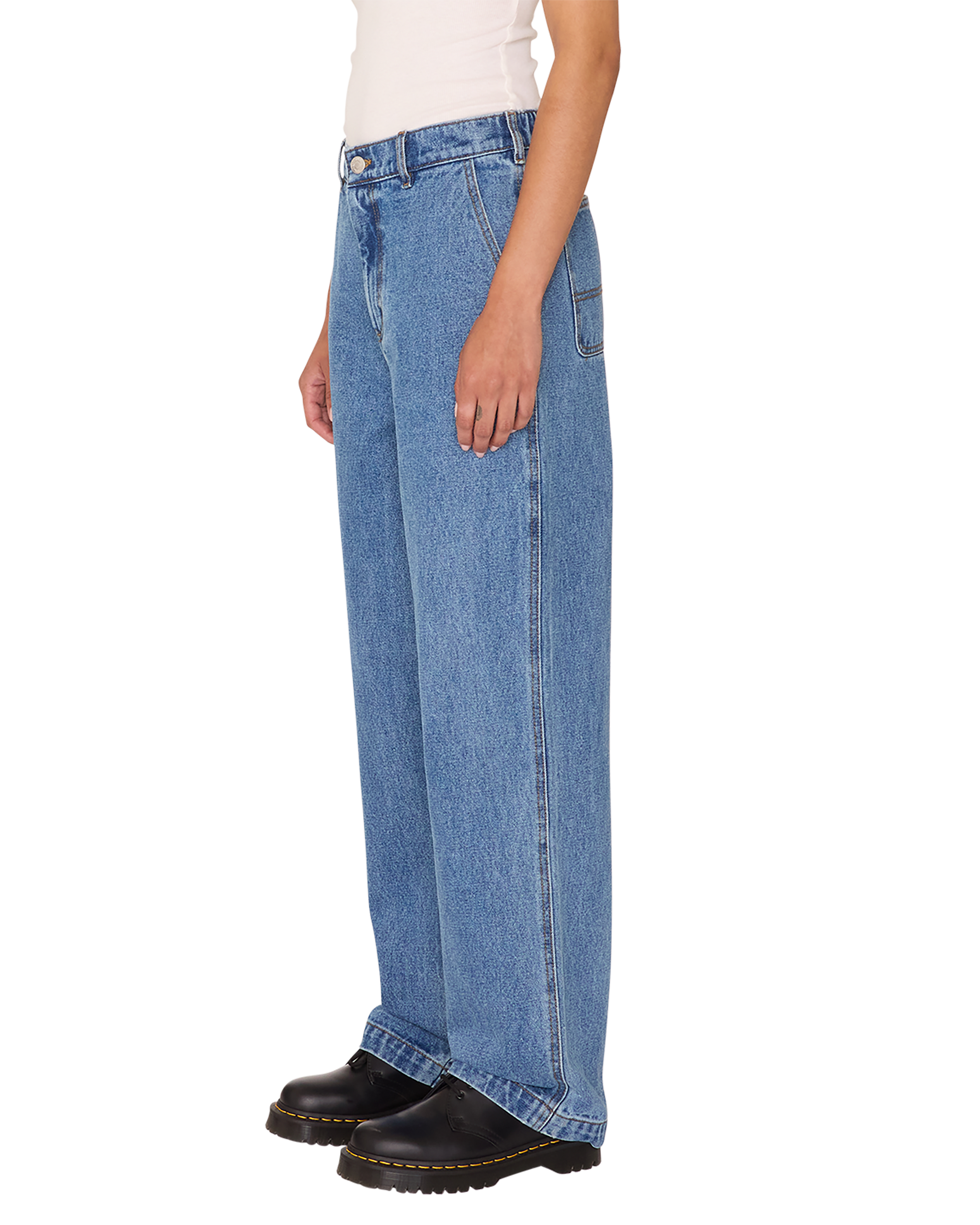 obey sybil carpenter denim light indigo (zoomed)