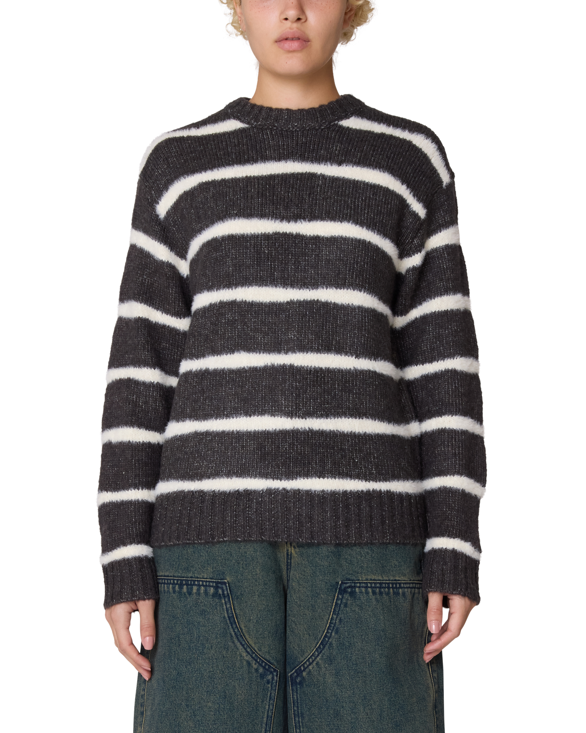 obey-casey-stripe-crew-sweater-charcoal-multi