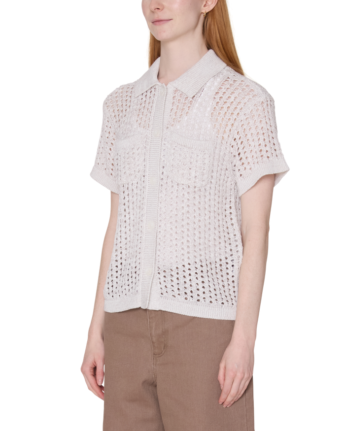 obey-milly-open-knit-sweater-marshmallow-multi - alternate view