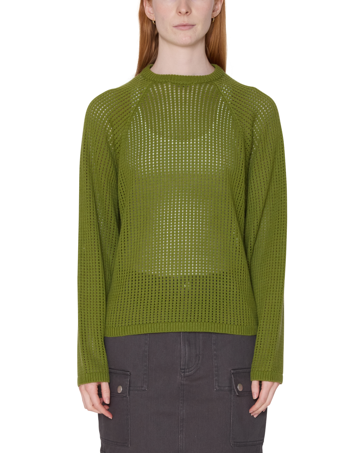 obey-talia-open-knit-raglan-pesto