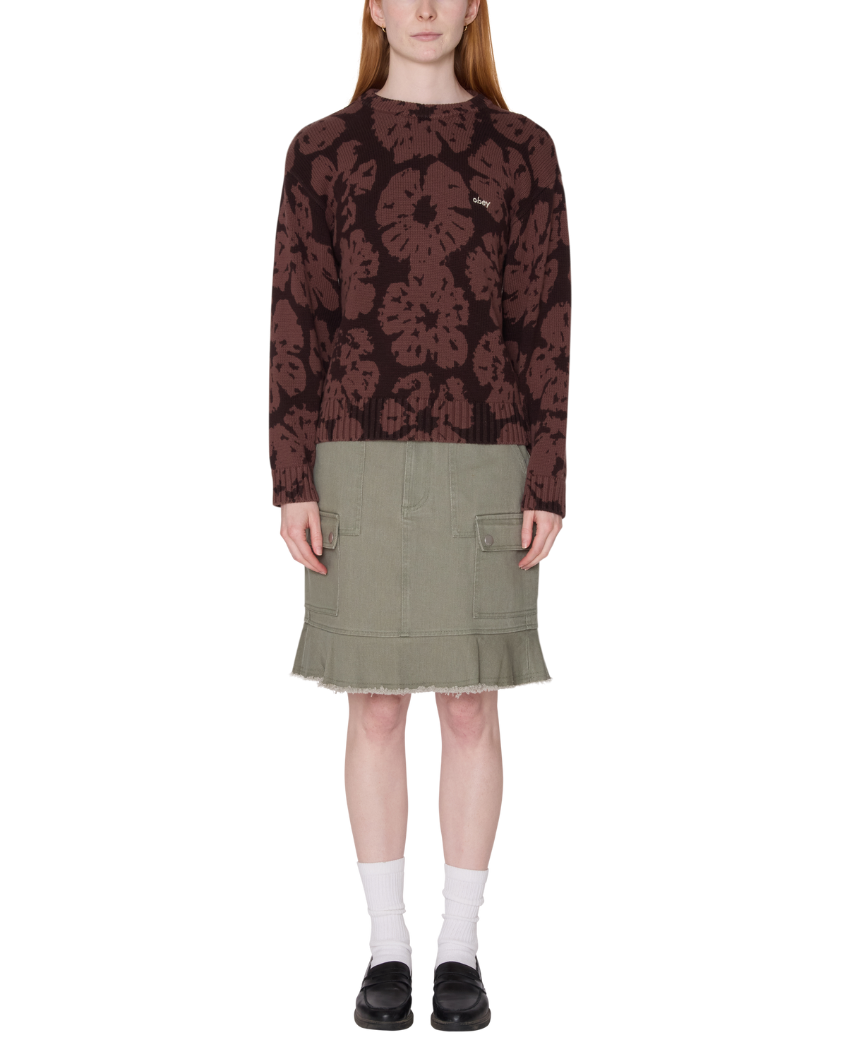 obey-blossom-printed-crew-sweater-brown-multi