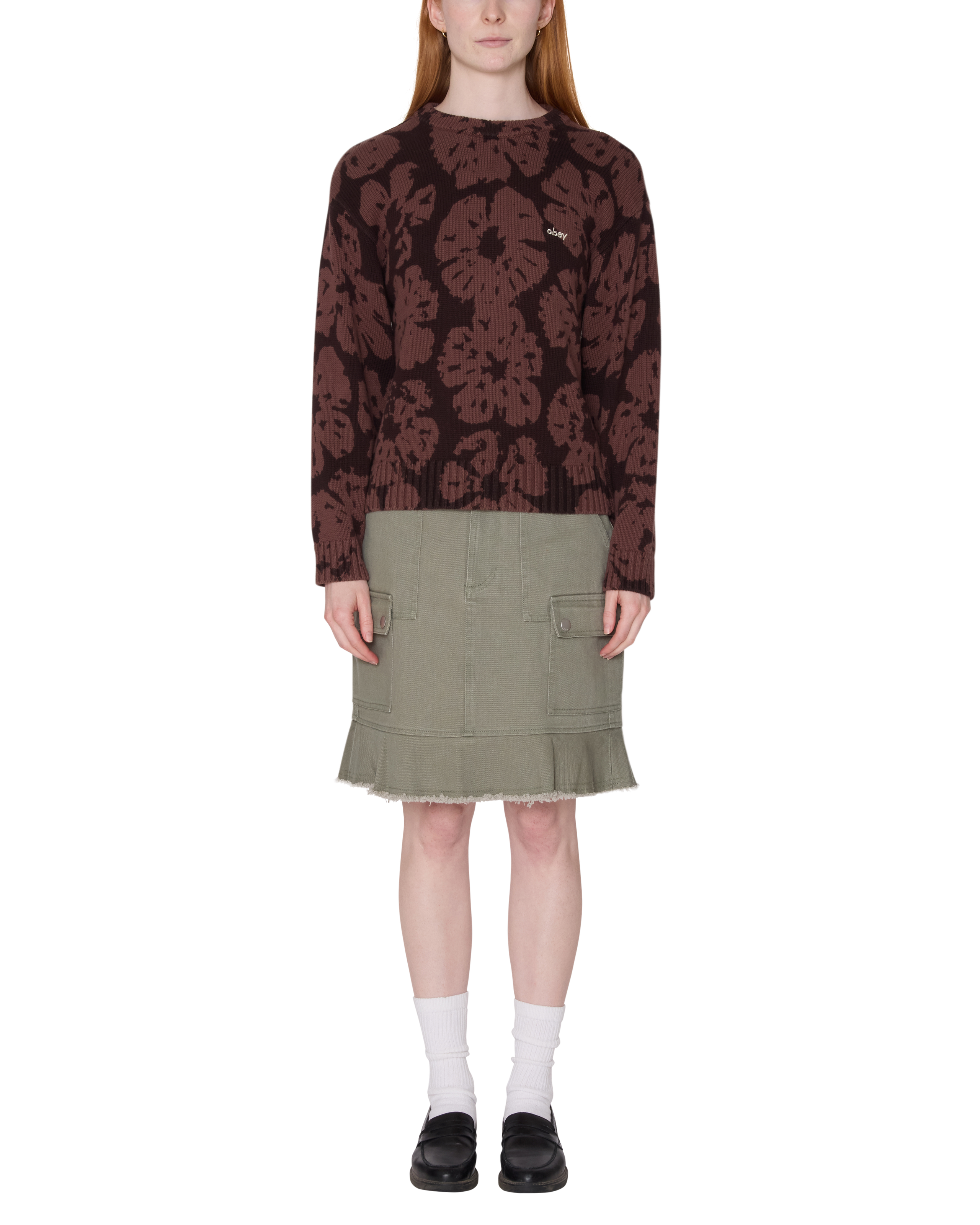 obey-blossom-printed-crew-sweater-brown-multi (zoomed)