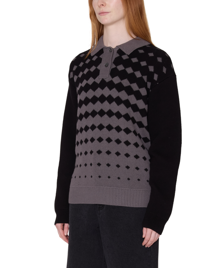 obey-jade-polo-sweater-black-multi - alternate view