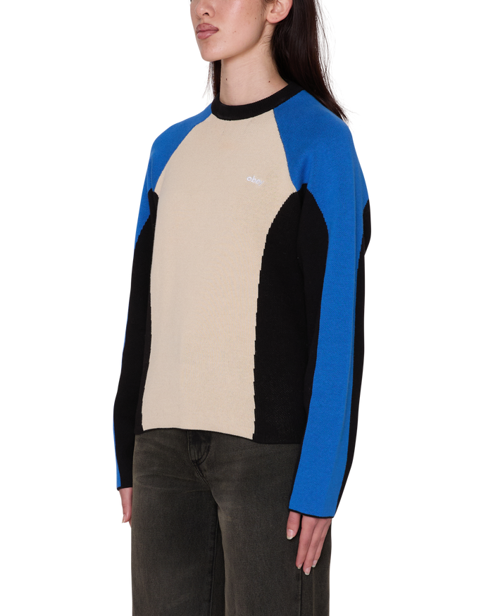 obey-angie-crew-sweater-cream-multi - alternate view