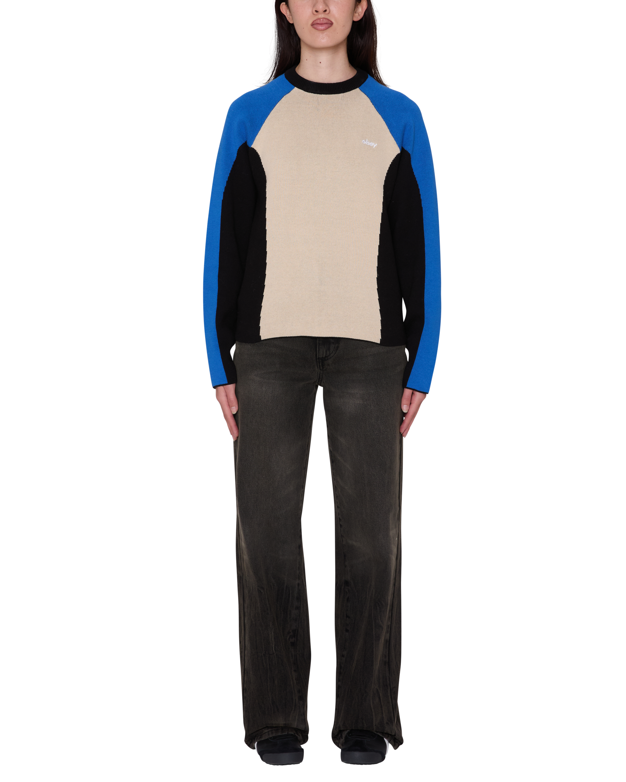 obey-angie-crew-sweater-cream-multi (zoomed)