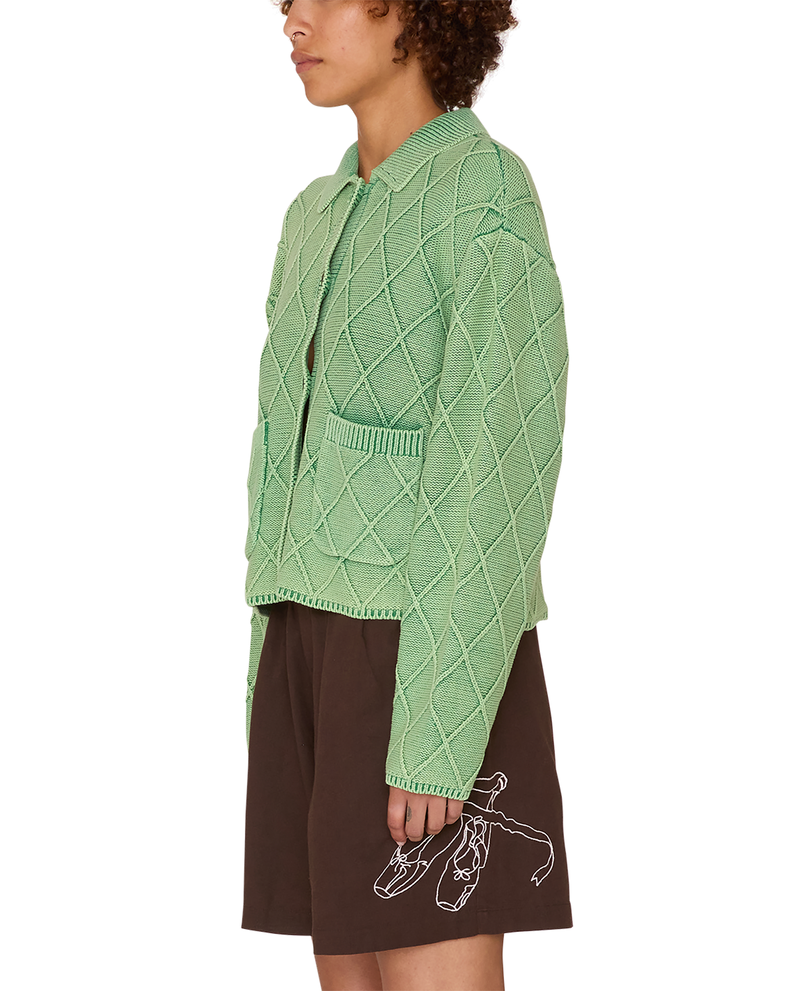 obey sweet marie sweater green (zoomed)