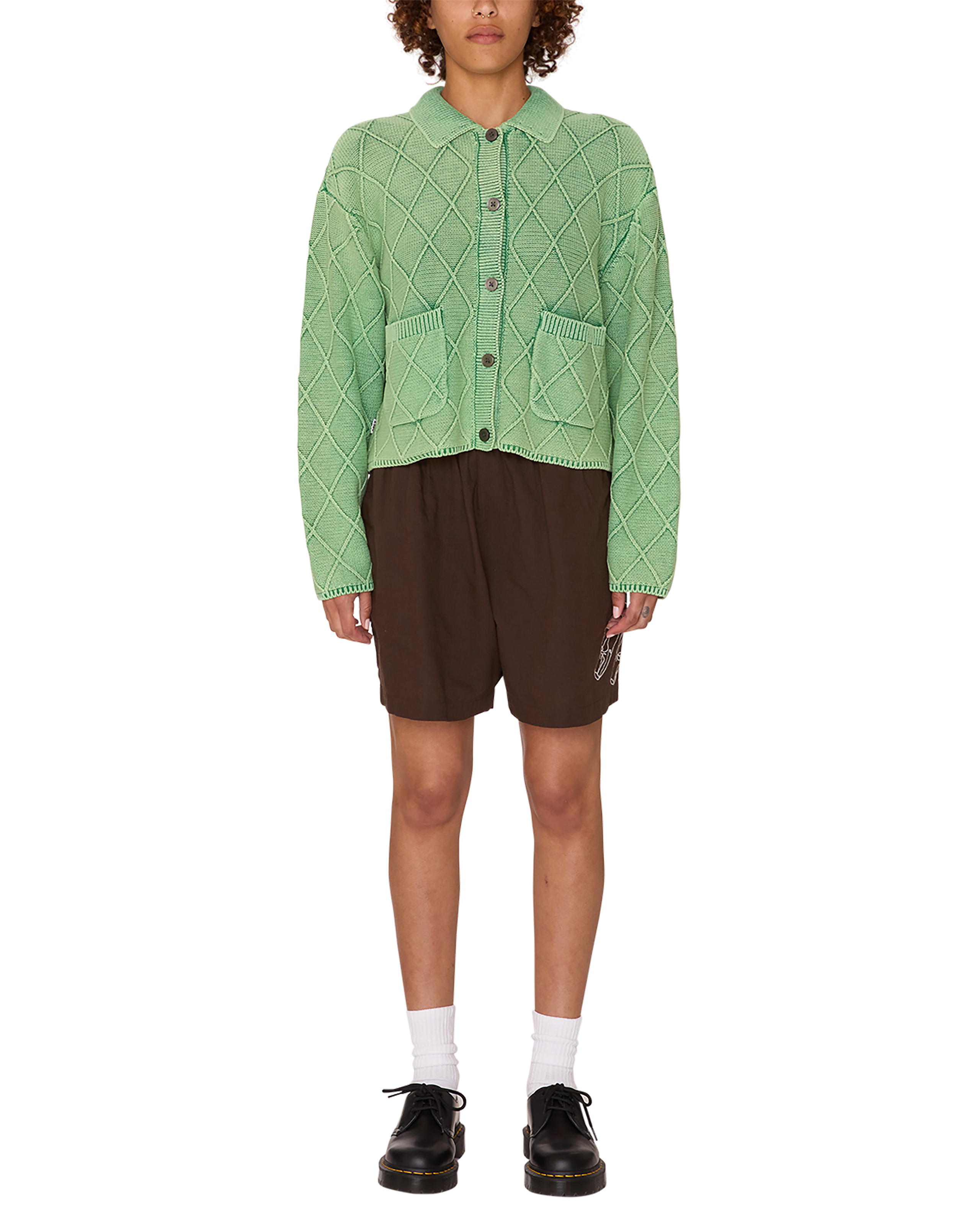 obey sweet marie sweater green (zoomed)