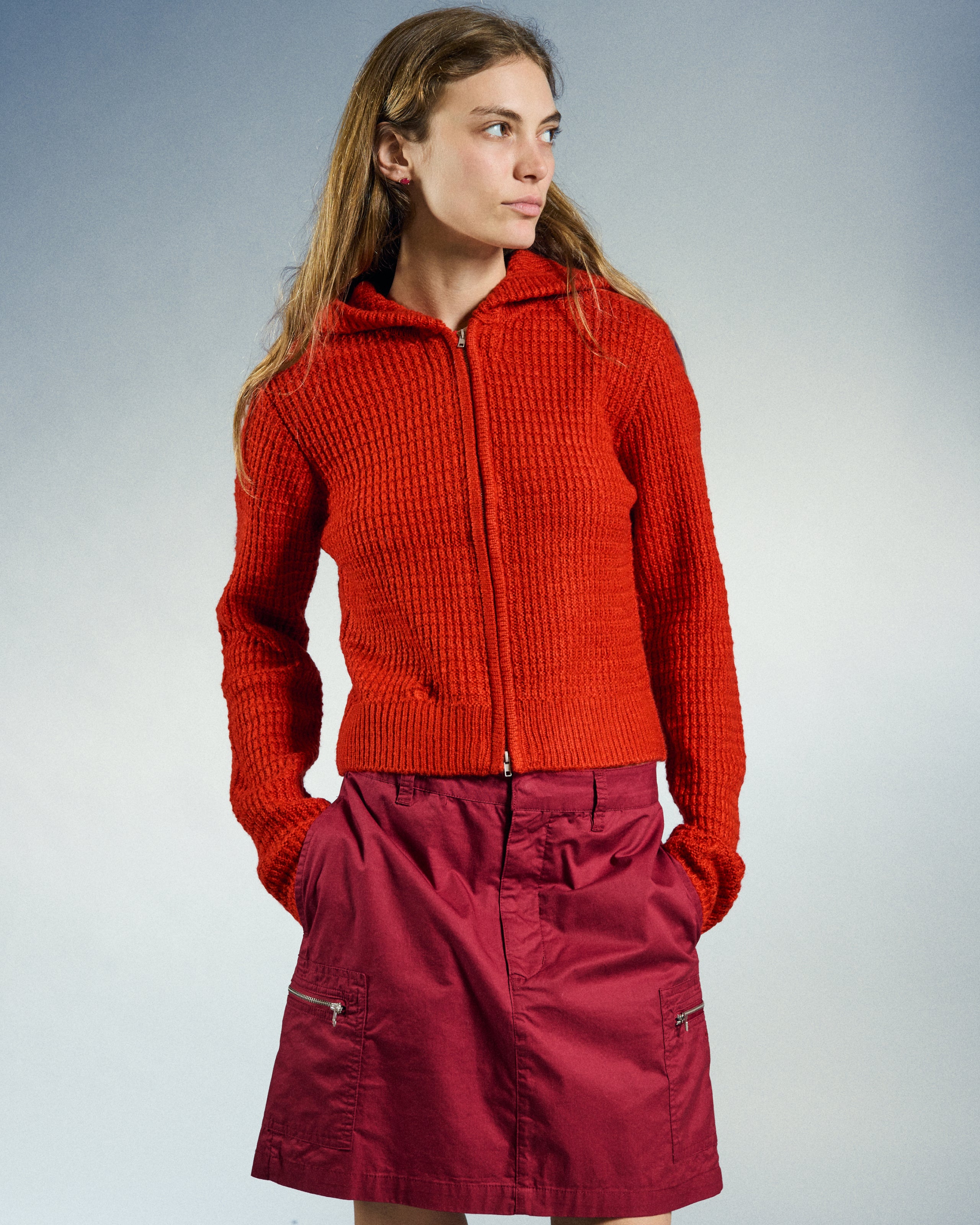obey-glenda-hood-zip-sweater-tomato (zoomed)
