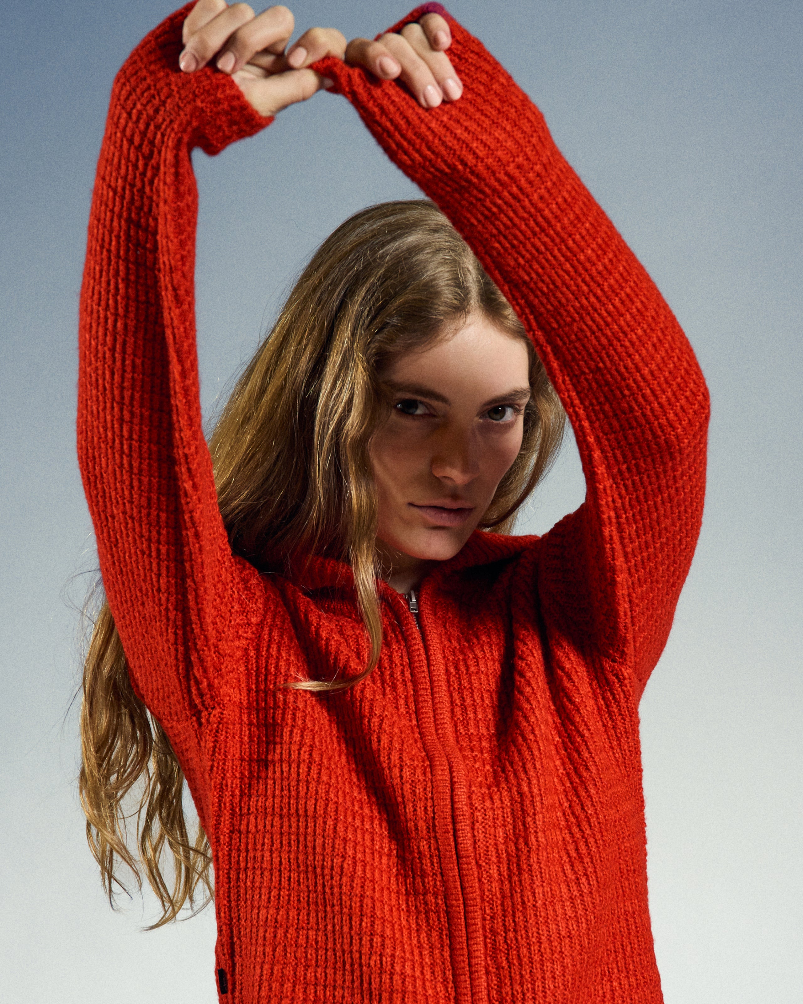 obey-glenda-hood-zip-sweater-tomato (zoomed)