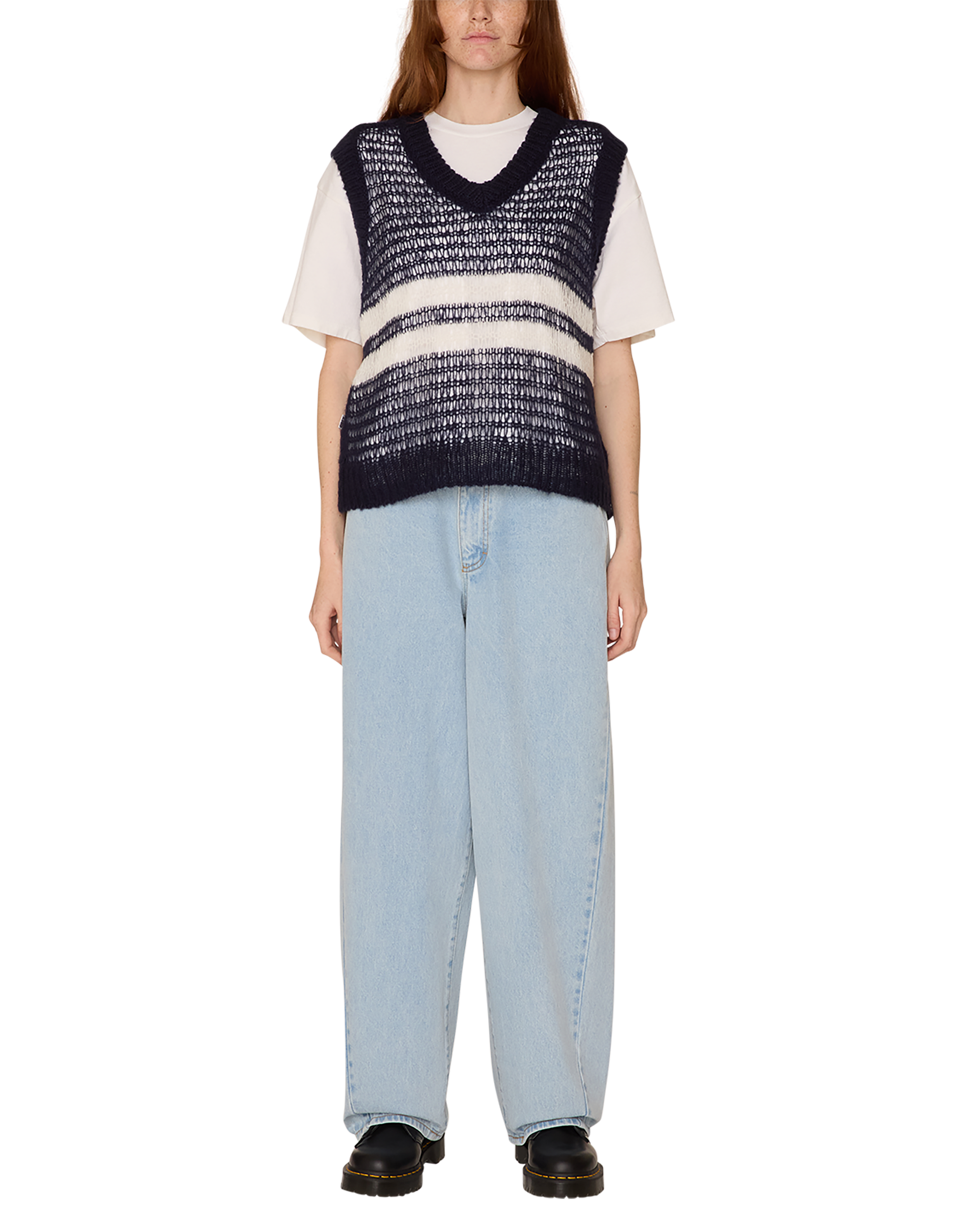 obey oona sweater vest navy (zoomed)