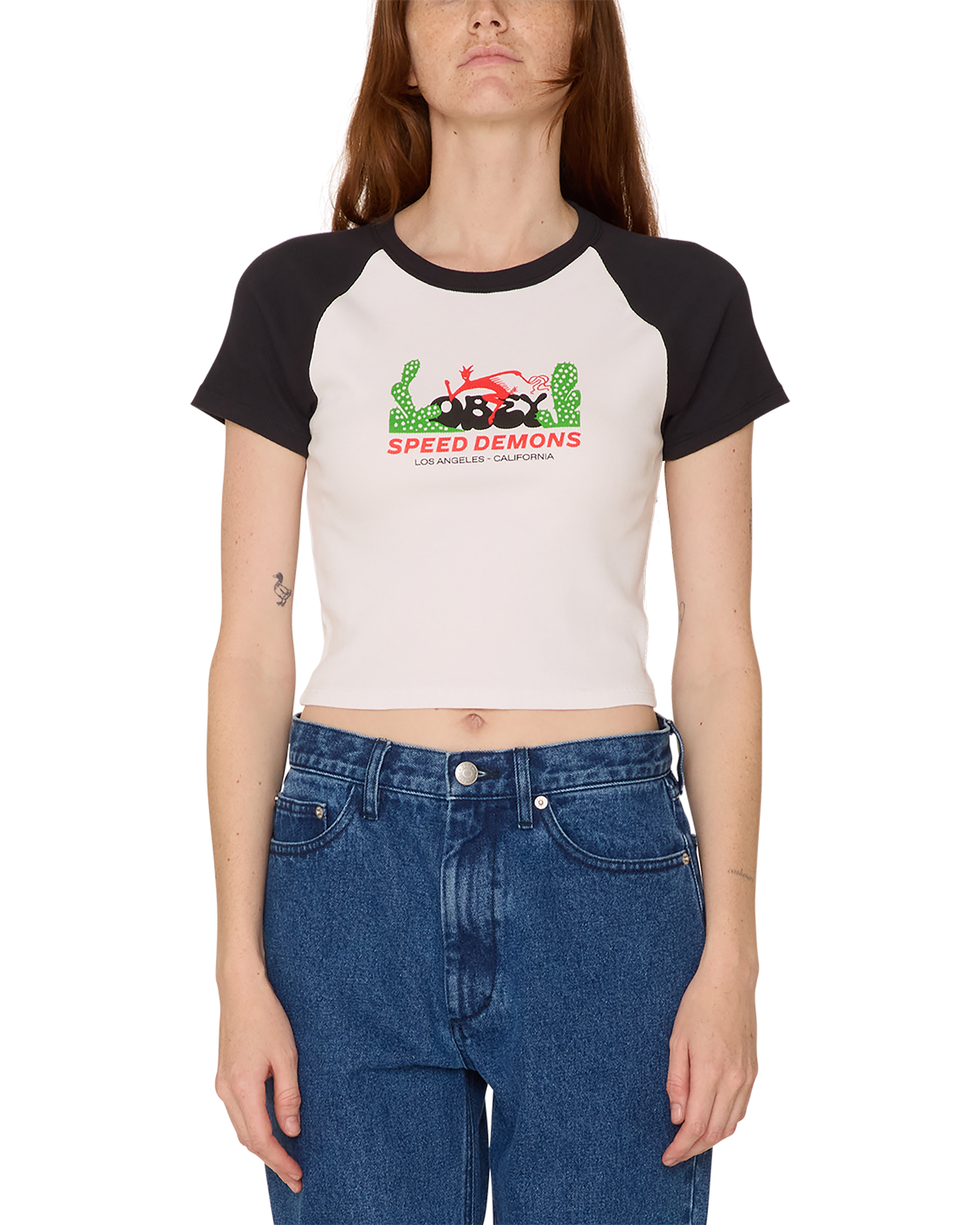 obey speed demons stevie t shirt white (zoomed)