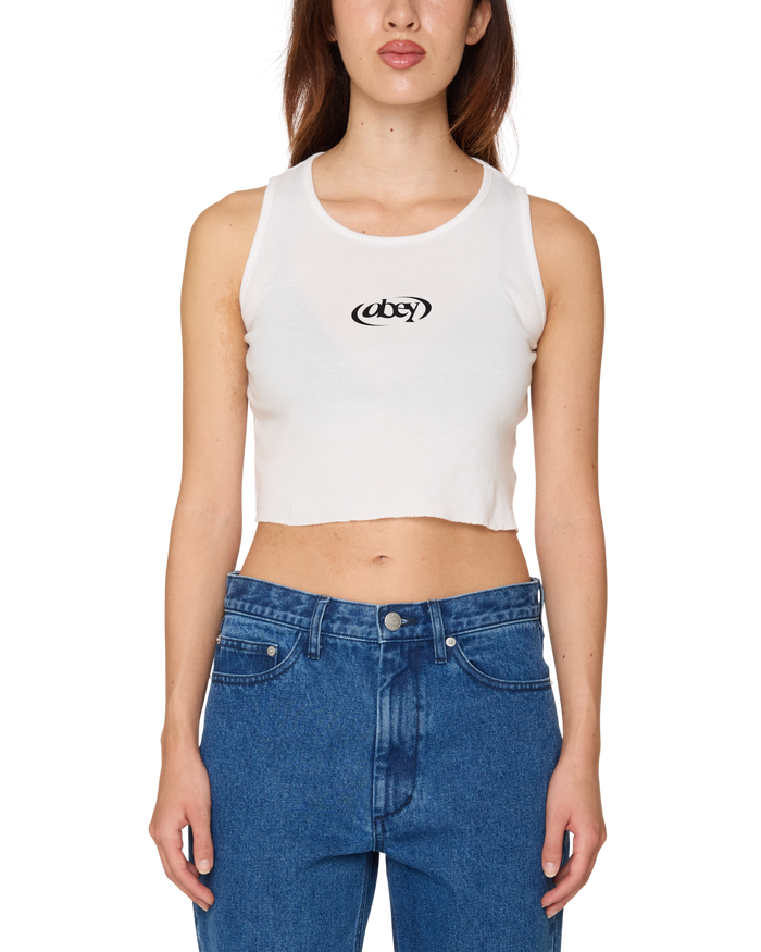 PLANET MORGAN RAW EDGE RIB TANK