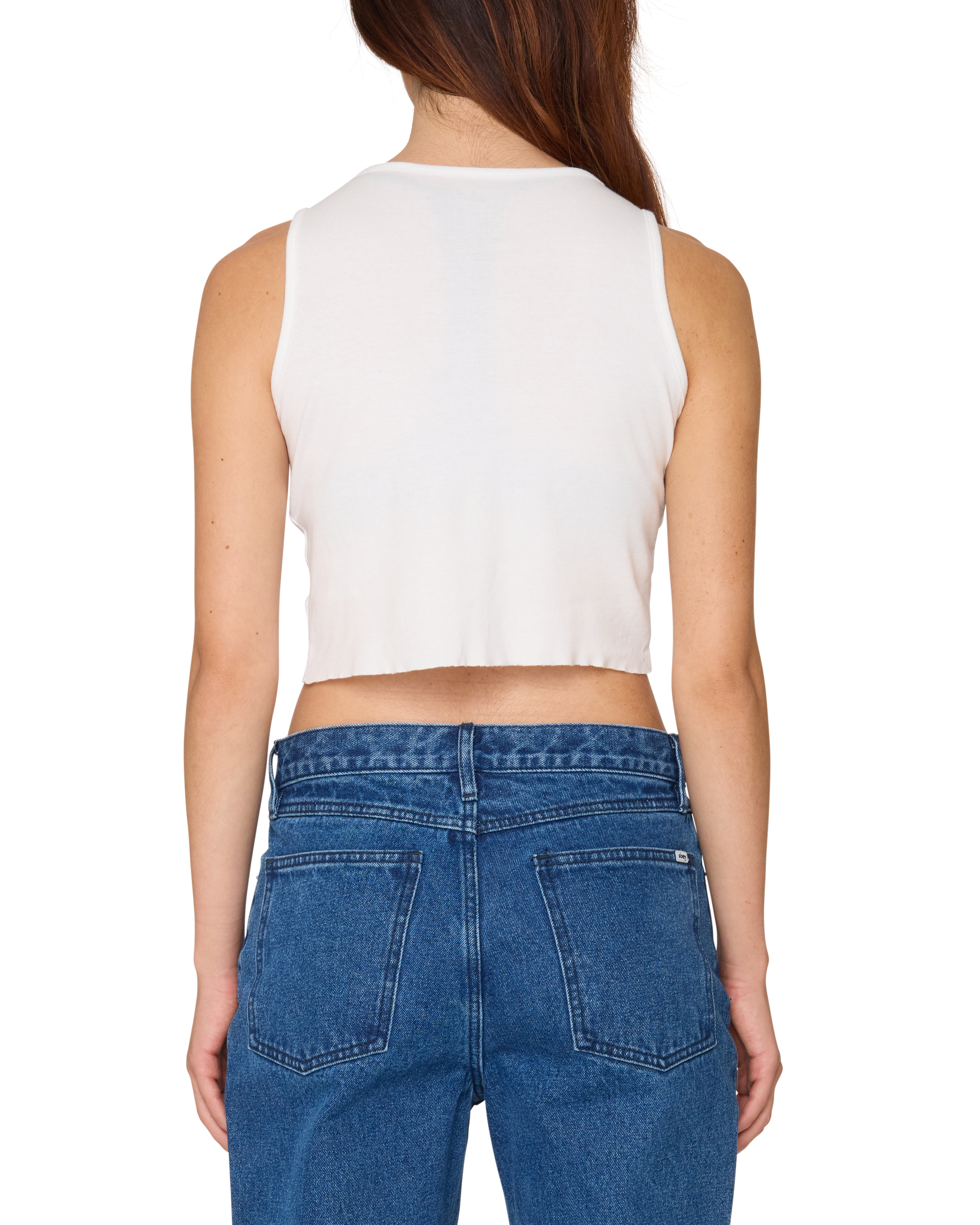 PLANET MORGAN RAW EDGE RIB TANK