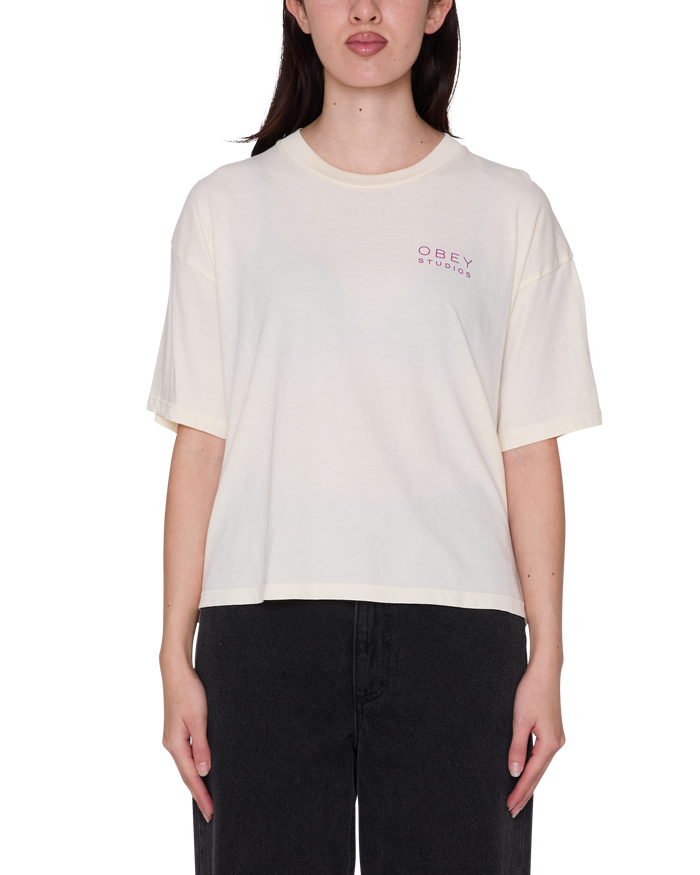 obey-flores-row-t-shirt-unbleached - alternate view