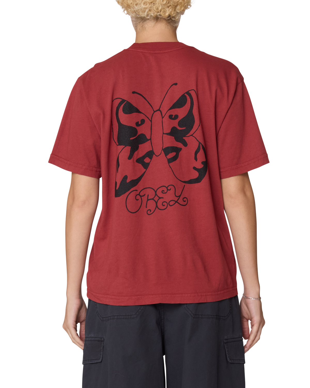 obey-flutter-face-michelle-t-shirt-red-ochre