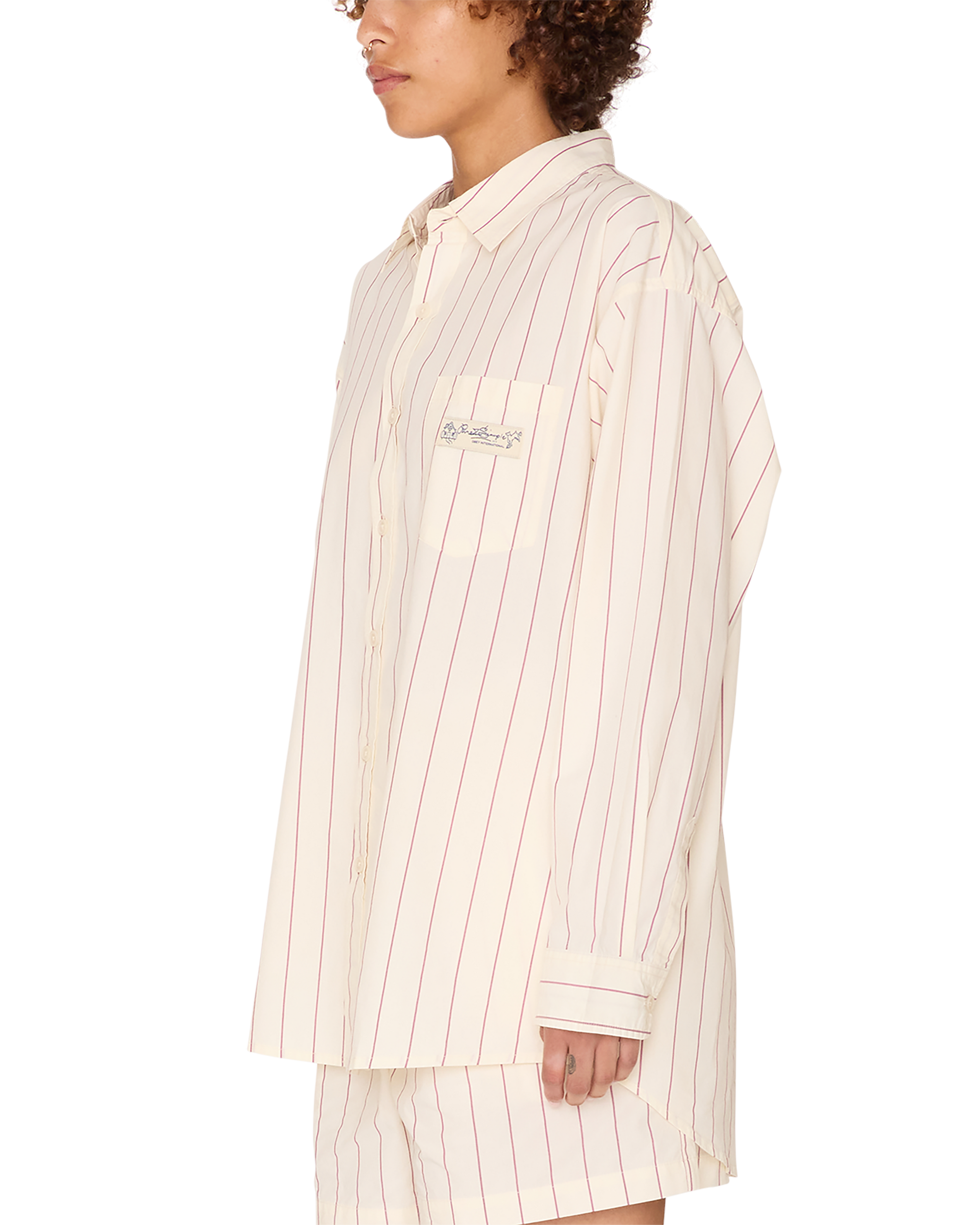 obey primavera stripe shirt tofu multi (zoomed)