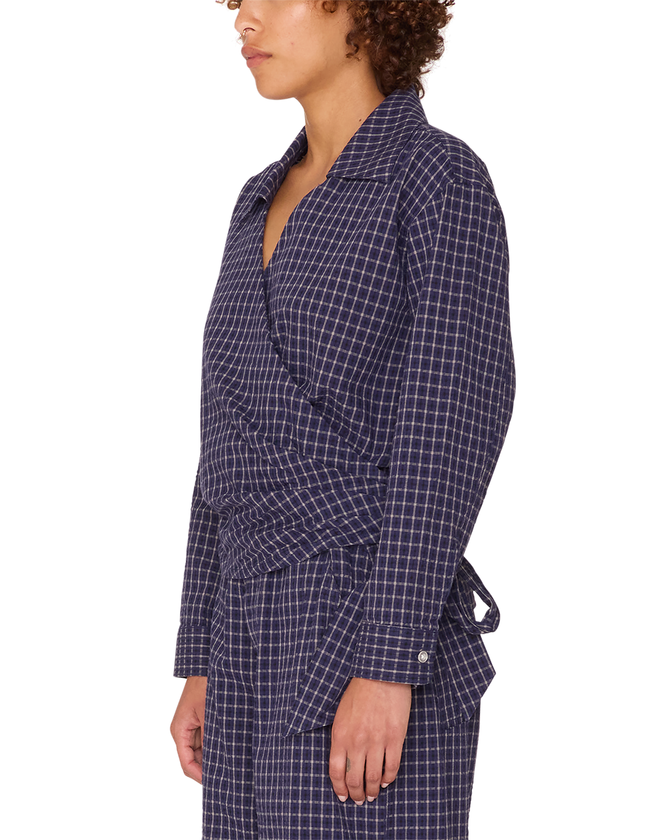 obey circa wrap shirt blue multi (zoomed)