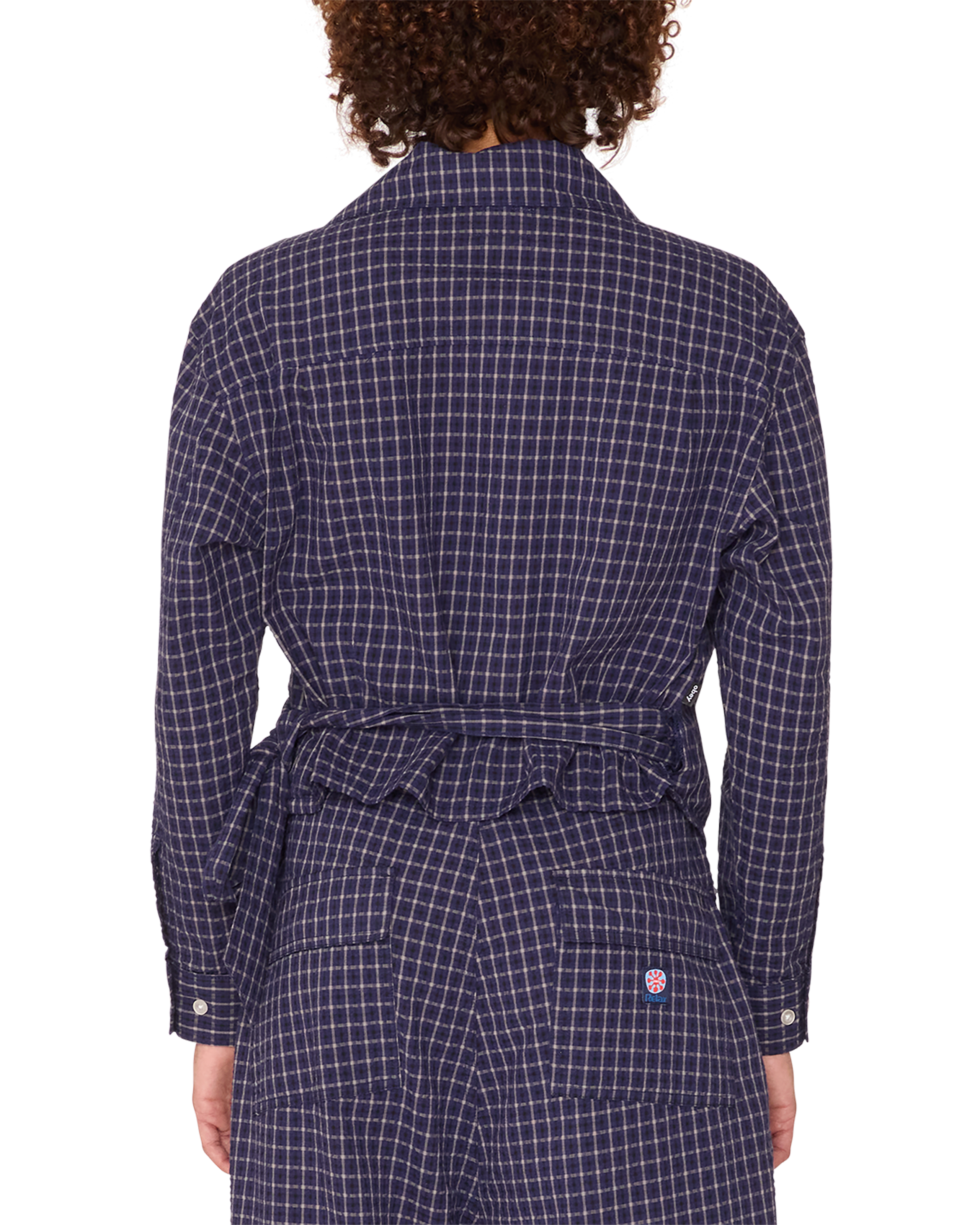 obey circa wrap shirt blue multi (zoomed)