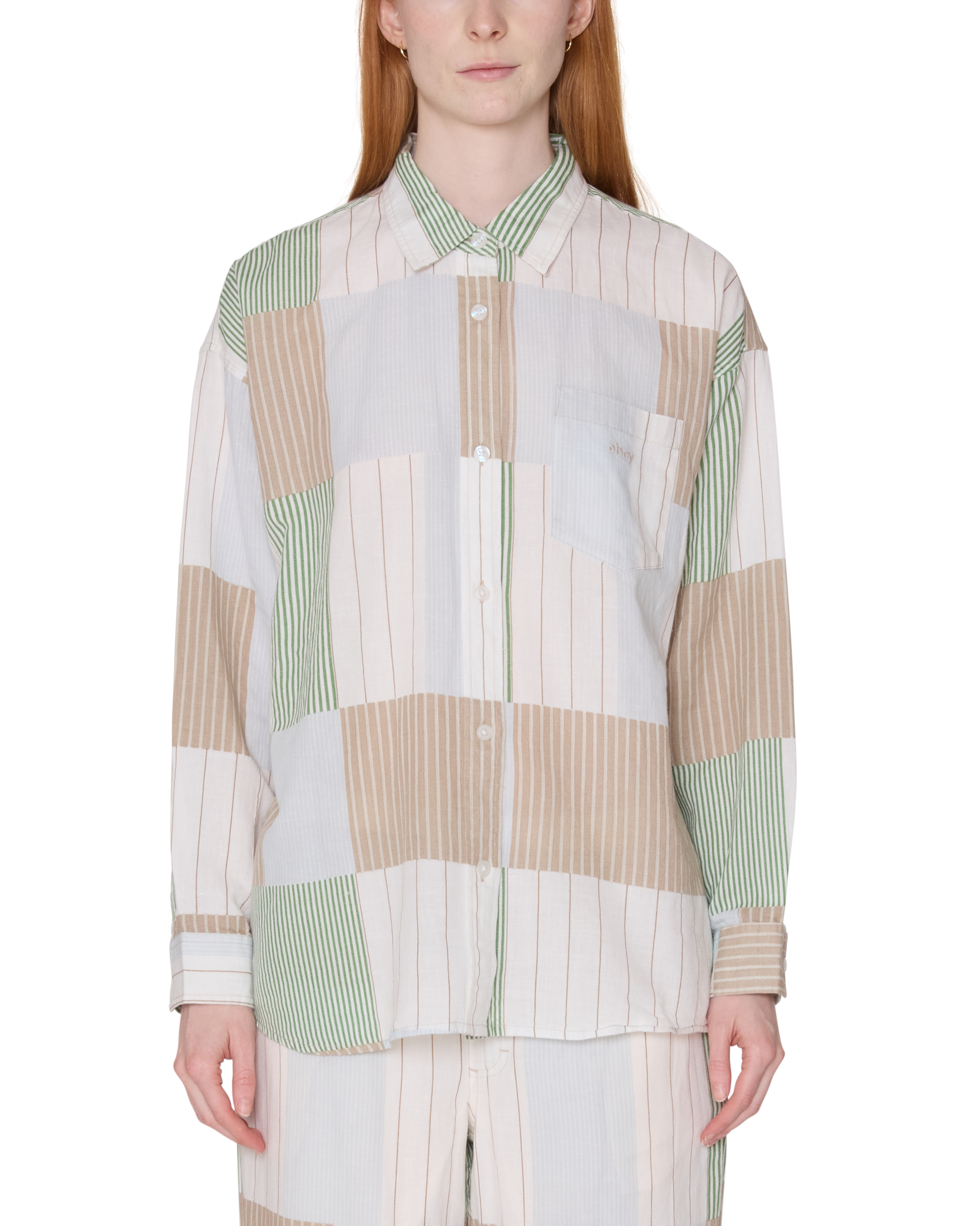 obey-neato-mix-stripe-shirt-taupe-multi (zoomed)