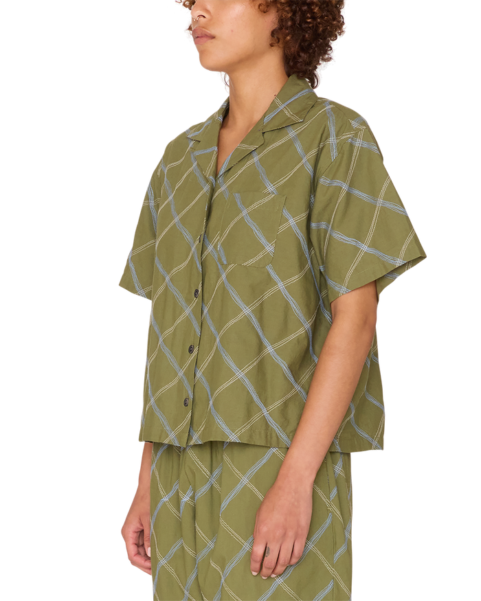 LILITH DIAMOND STITCH SS SHIRT - alternate view