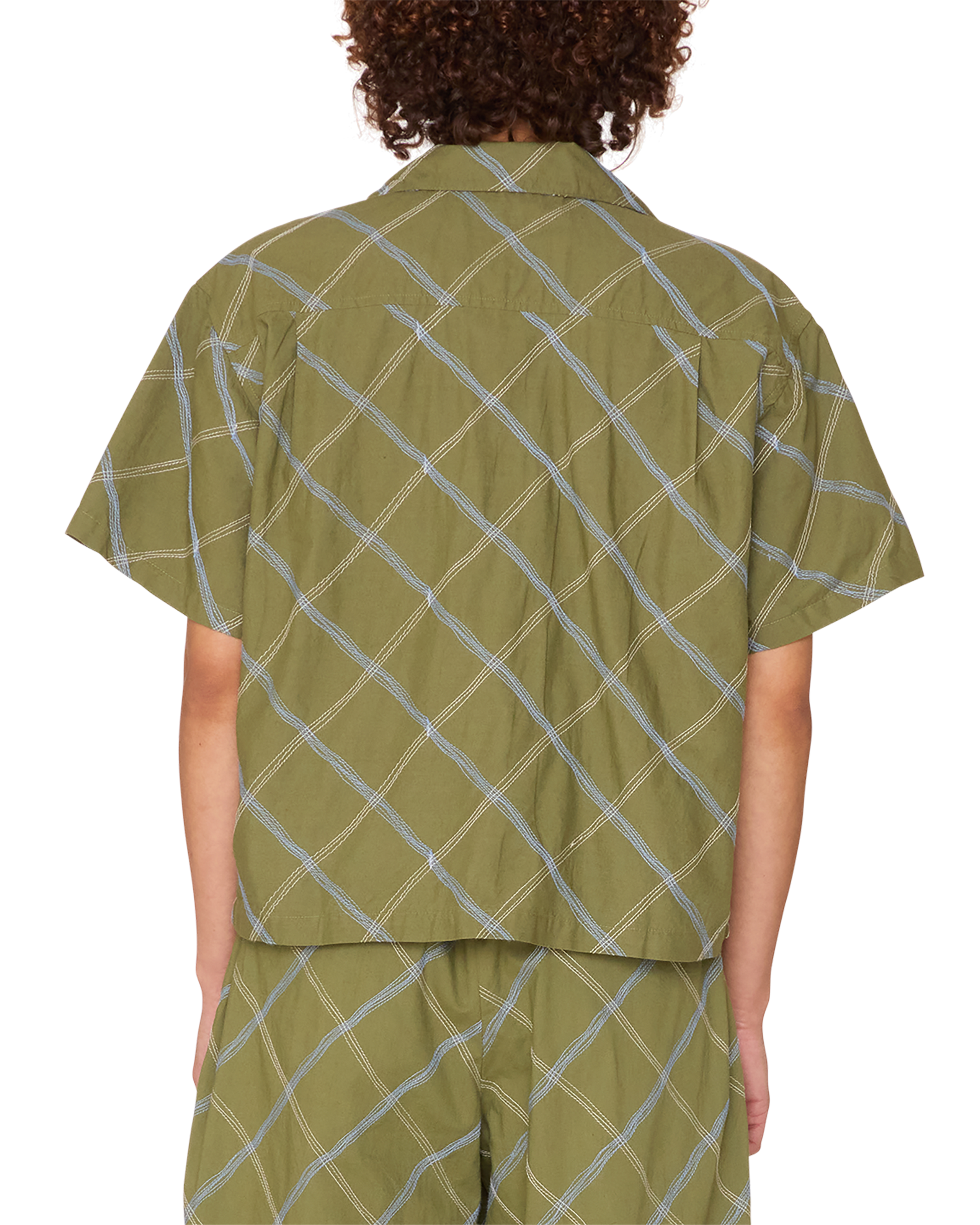 LILITH DIAMOND STITCH SS SHIRT (zoomed)