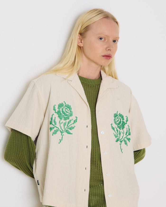 ROSES EMBELLISHED SS SHIRT - alternate view