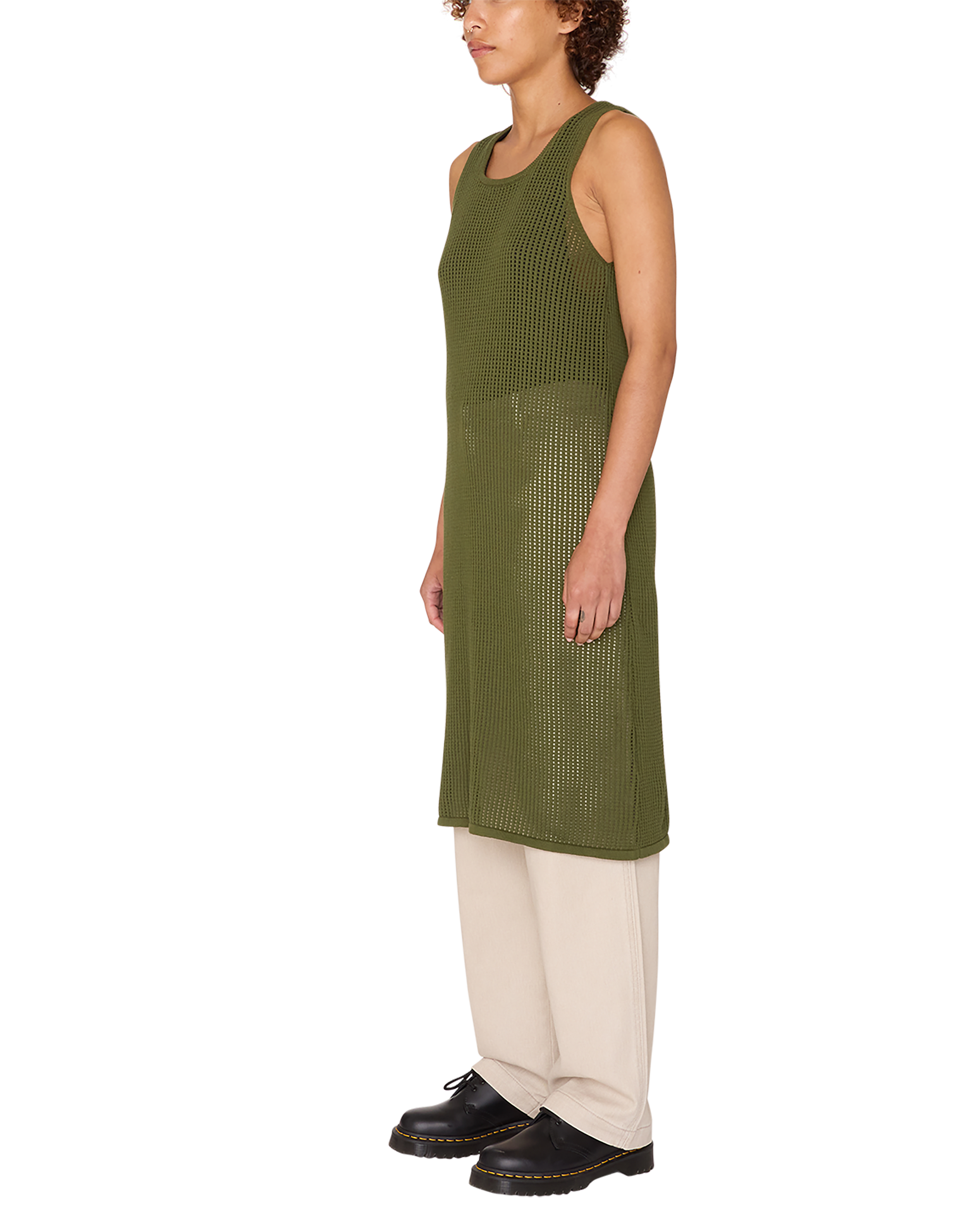 MINERVA OPEN STRIPE DRESS (zoomed)