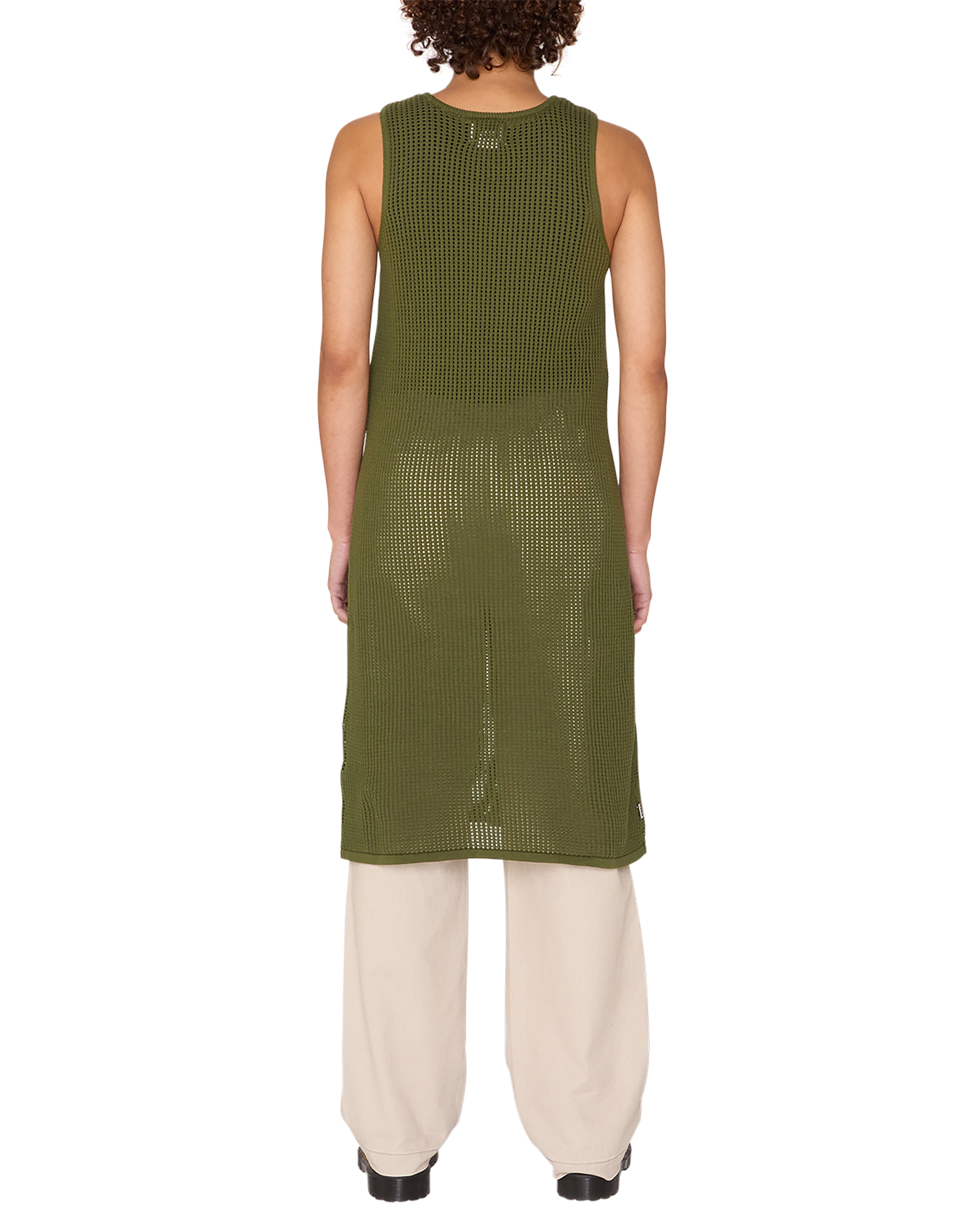 MINERVA OPEN STRIPE DRESS (zoomed)