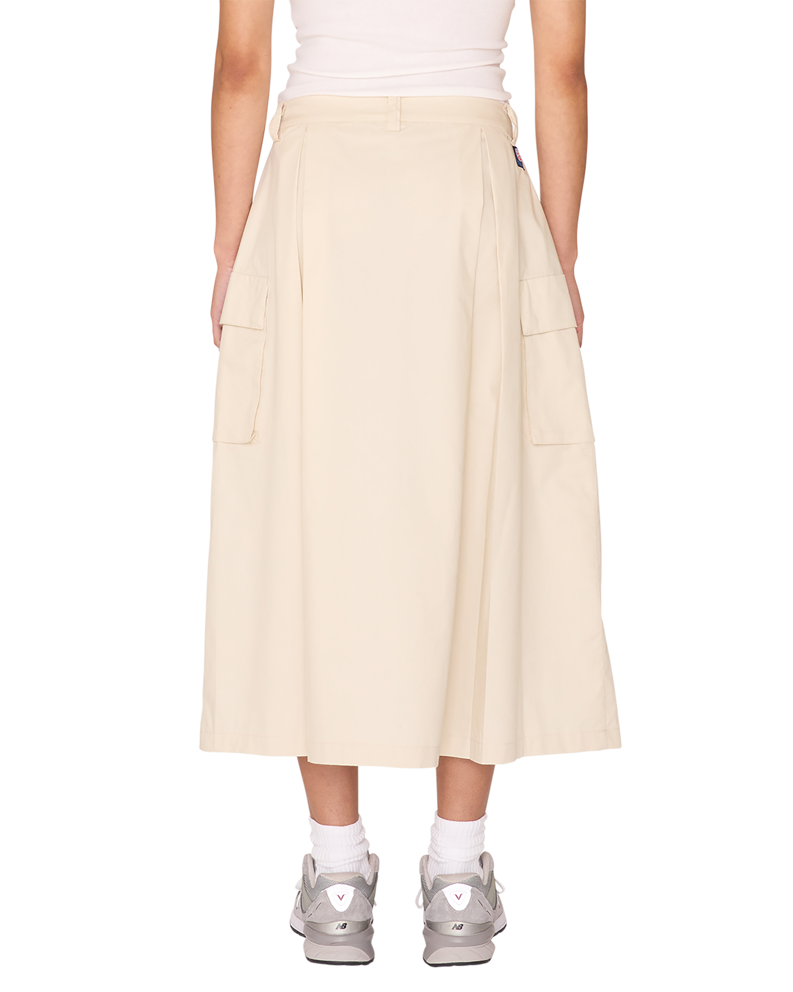 obey surface cargo skirt silver birch (zoomed)