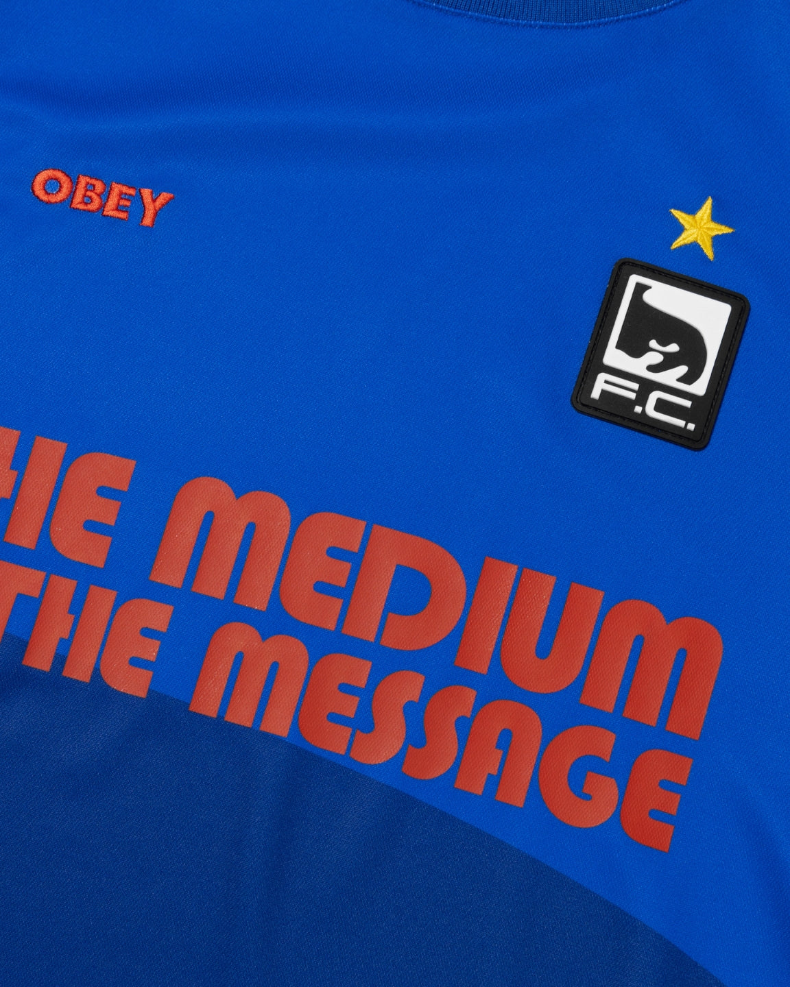 OBEY FC INTL JERSEY AMSTERDAM Blue / Orange (zoomed)