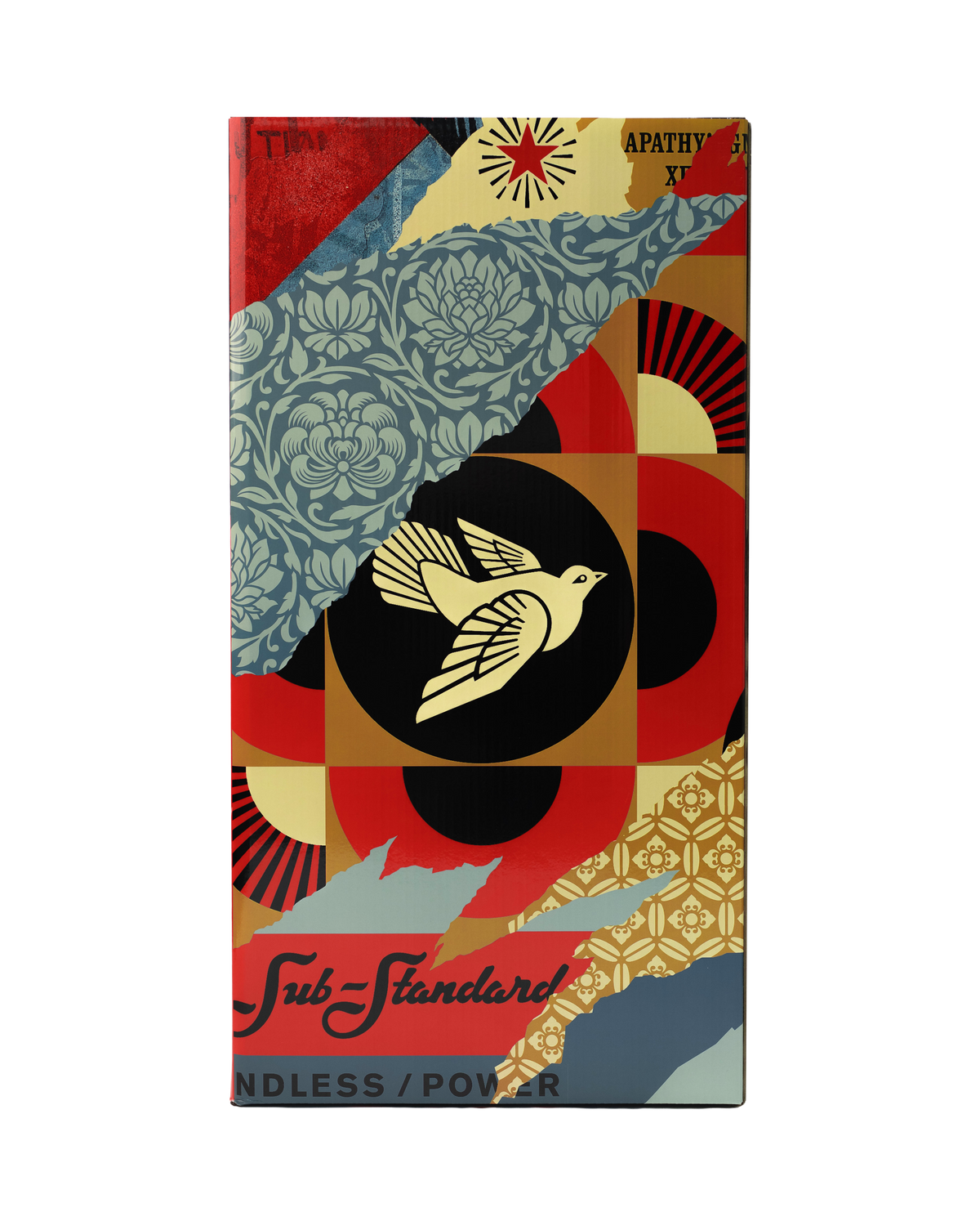 Shepard Fairey collage BEARBRICK 1000%