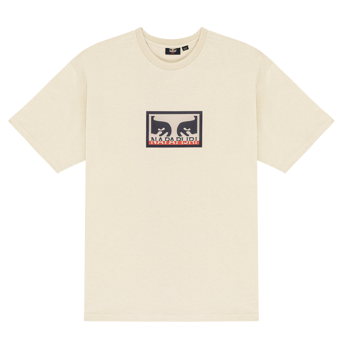 obey-x-napapiji-t-shirt-heavyweight-t-shirt-cream (zoomed)