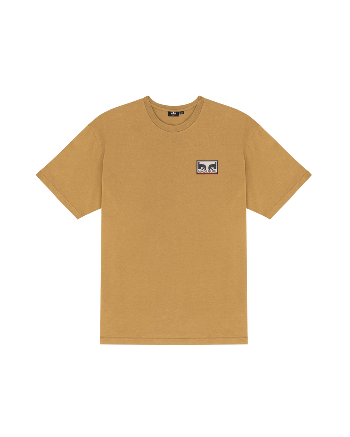 OBEY X NAPAPIJI STREET CAMPAIGN HEAVYWEIGHT T-SHIRT Toffee