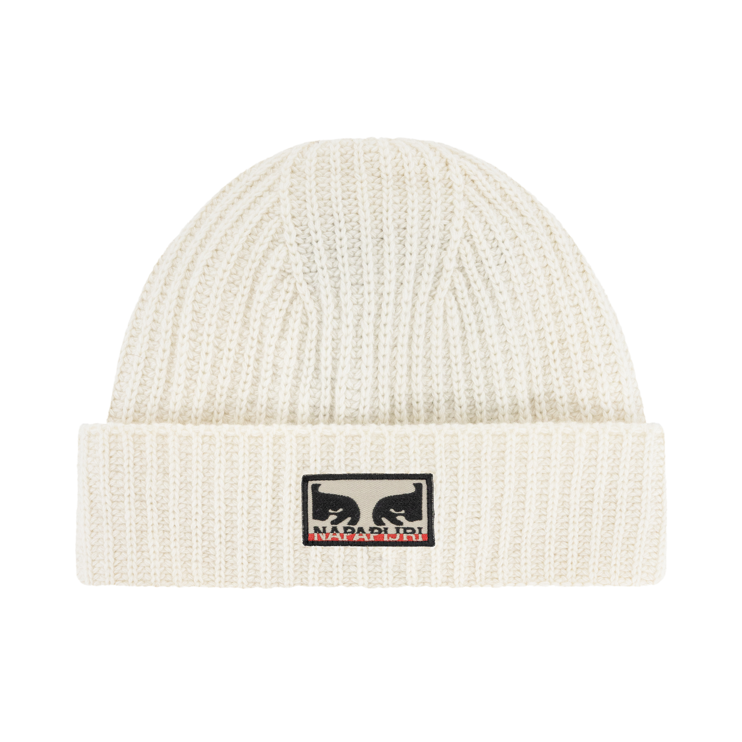 obey-x-napapiji-beanie-cream (zoomed)