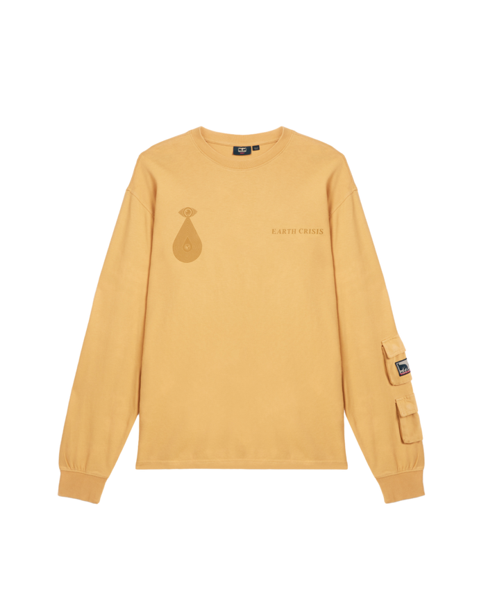 OBEY X NAPA LS T-SHIRT HEAVYWEIGHT LS T-SHIRT Beige Oak