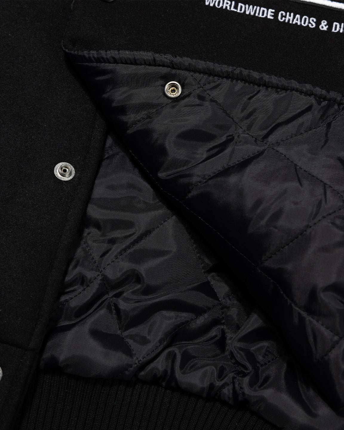 WORLDWIDE PARIS VARSITY JACKET BLACK / BLUE