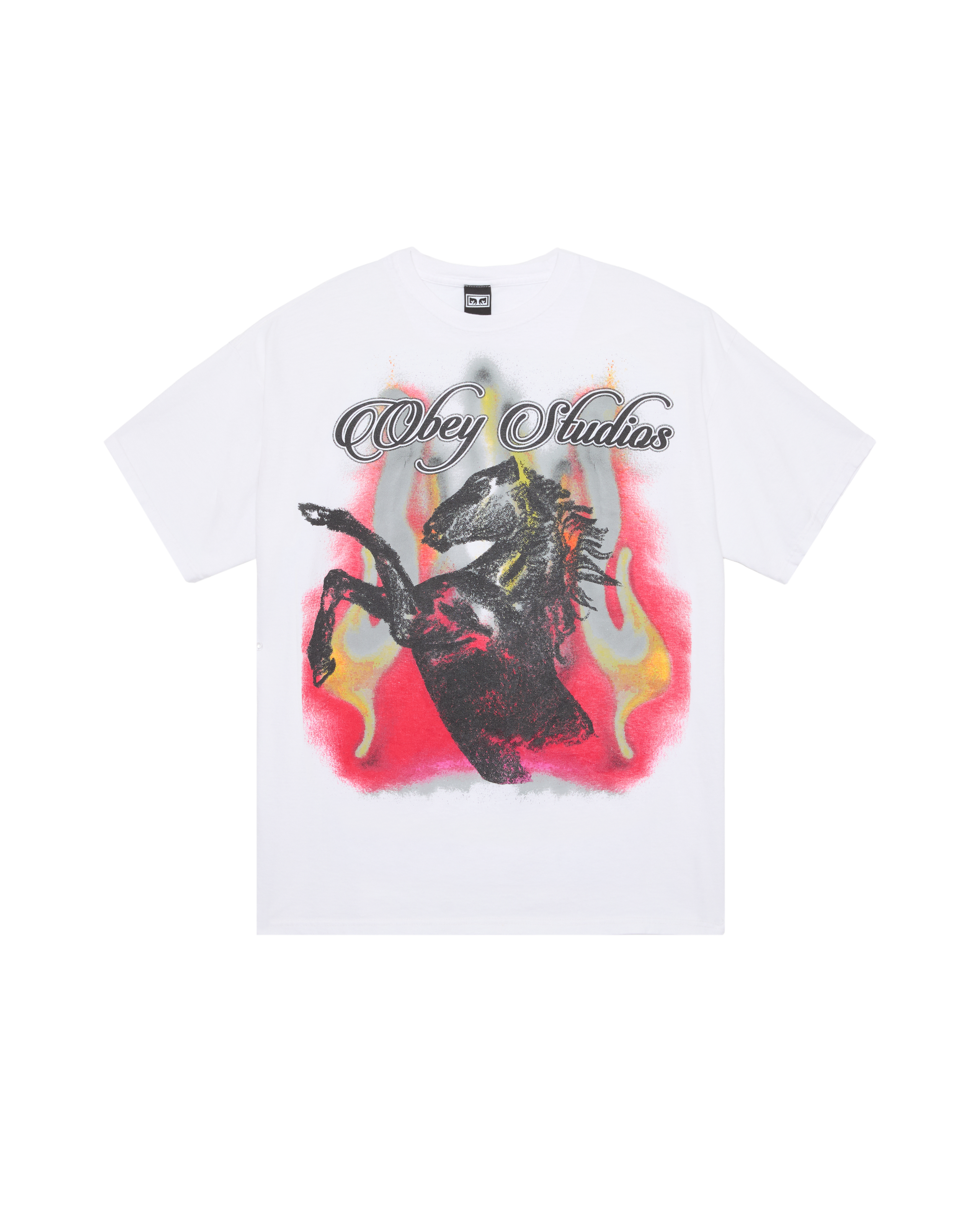 OBEY STUDIOS HORSE VINTAGE T-SHIRT (zoomed)