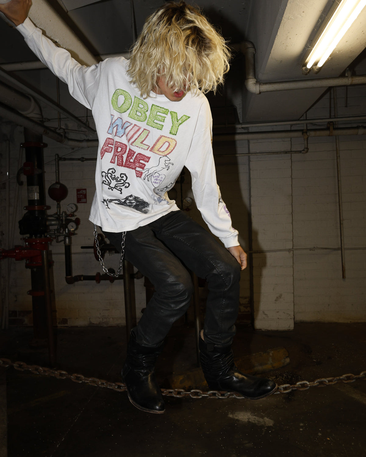 WILD FREE LS VINTAGE T-SHIRT