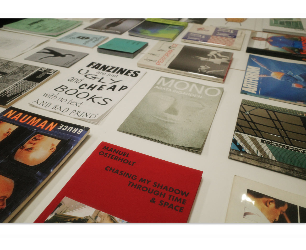 Table full of books