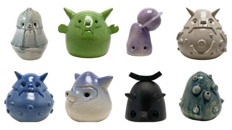 8 different sculptures by Coodre