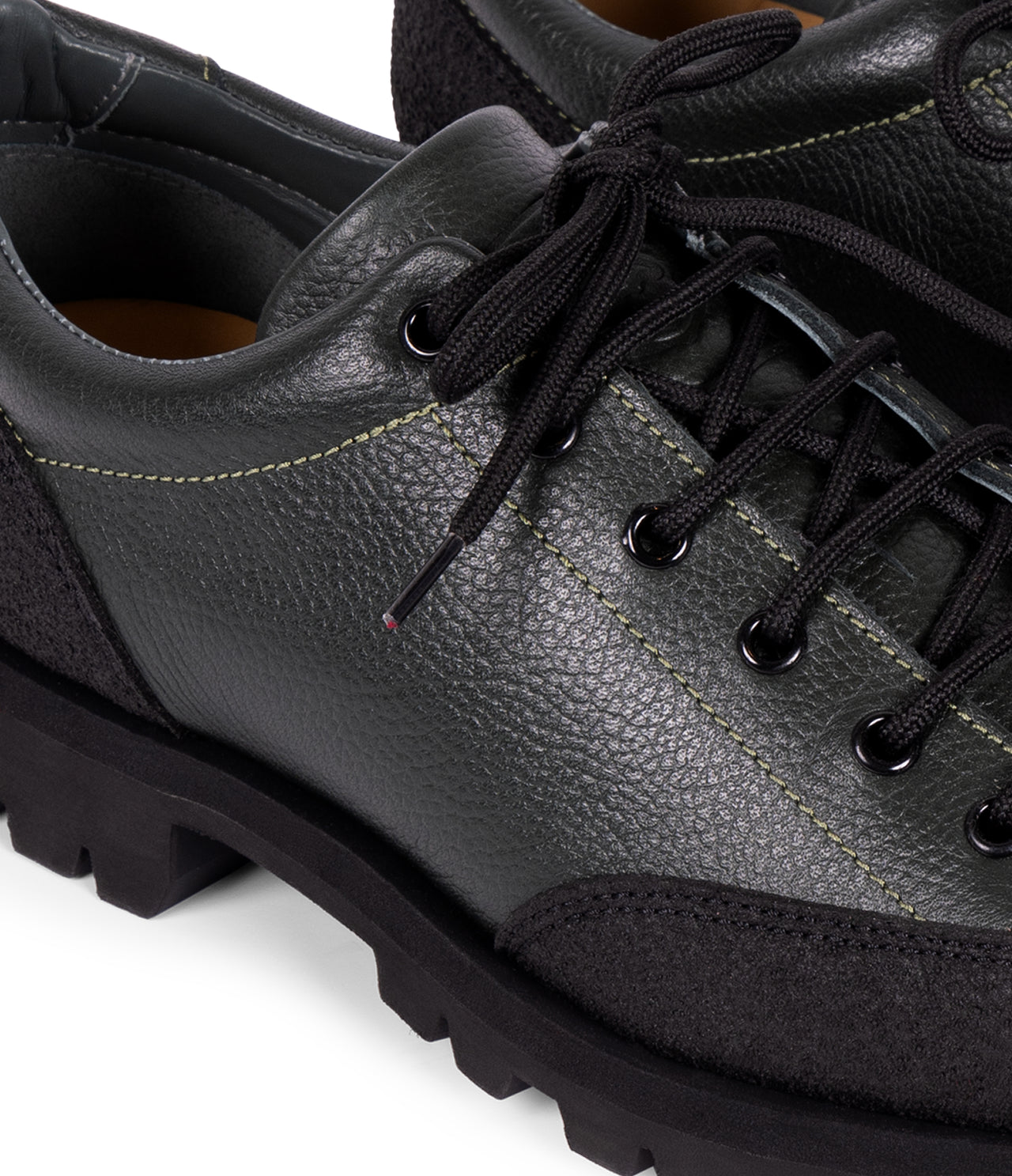 Detail shot of Paraboot x Obey shoe